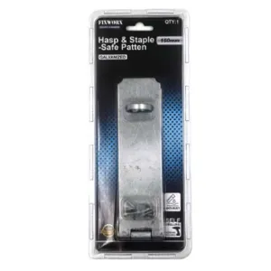 Fixworx Hasp & Staple Safe Patten Galv 150mm CD1
