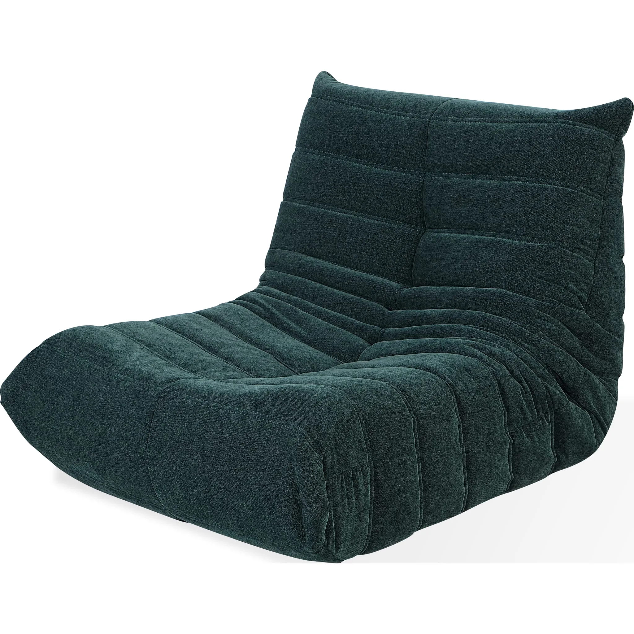 Flex Upholstered Lounge Chair in Emerald Chenille Modus