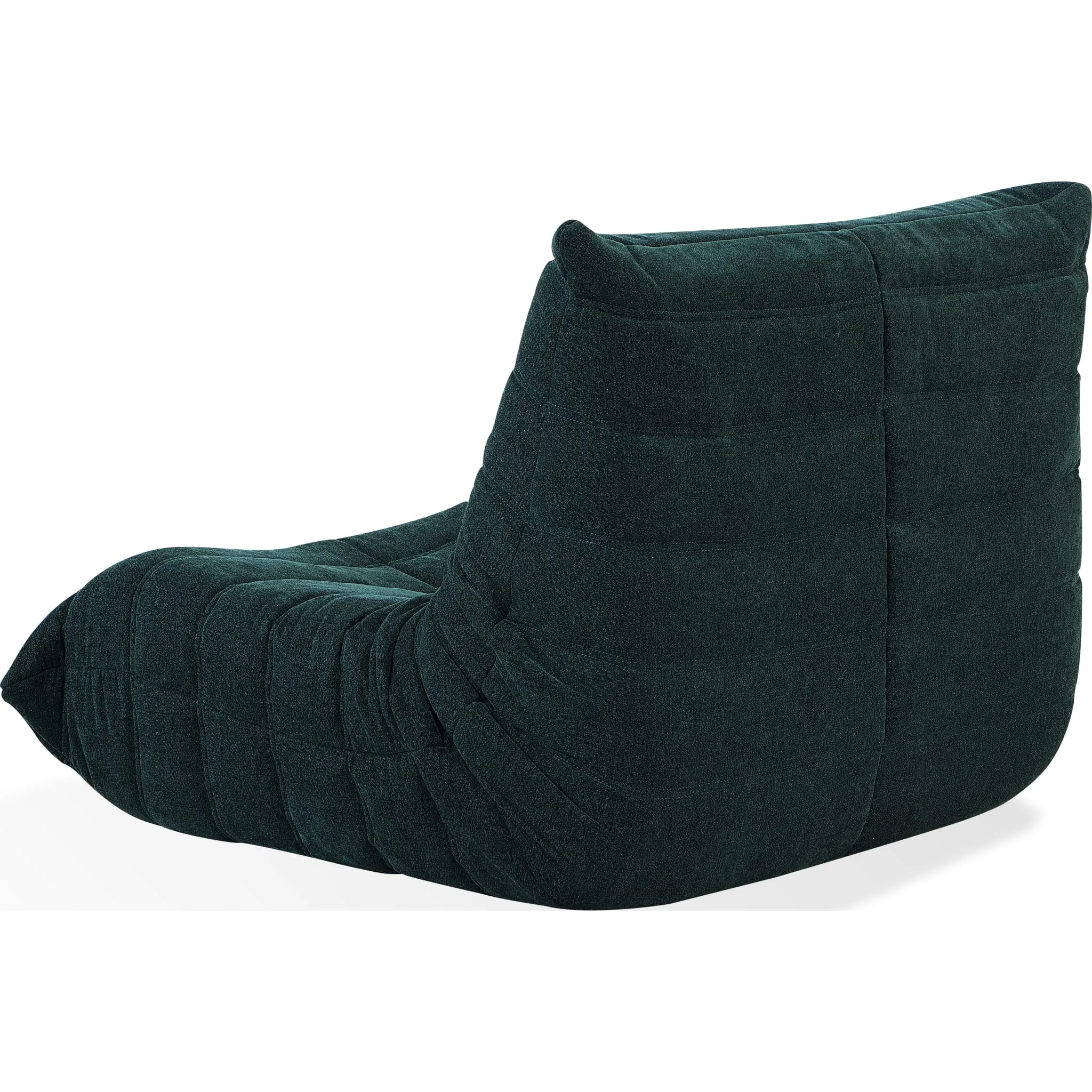 Flex Upholstered Lounge Chair in Emerald Chenille Modus