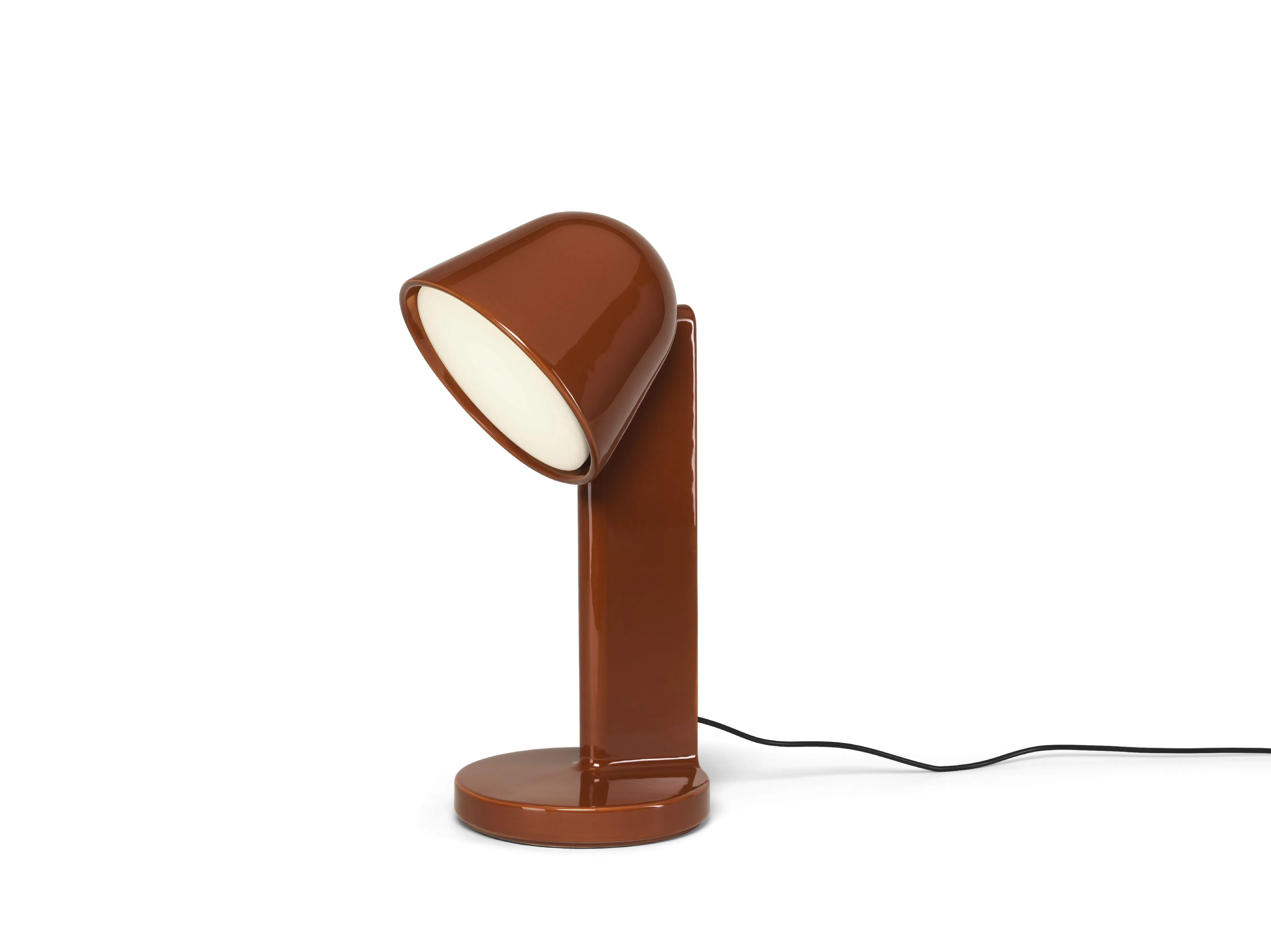 Flos Céramique Table Lamp Down, Rust Red