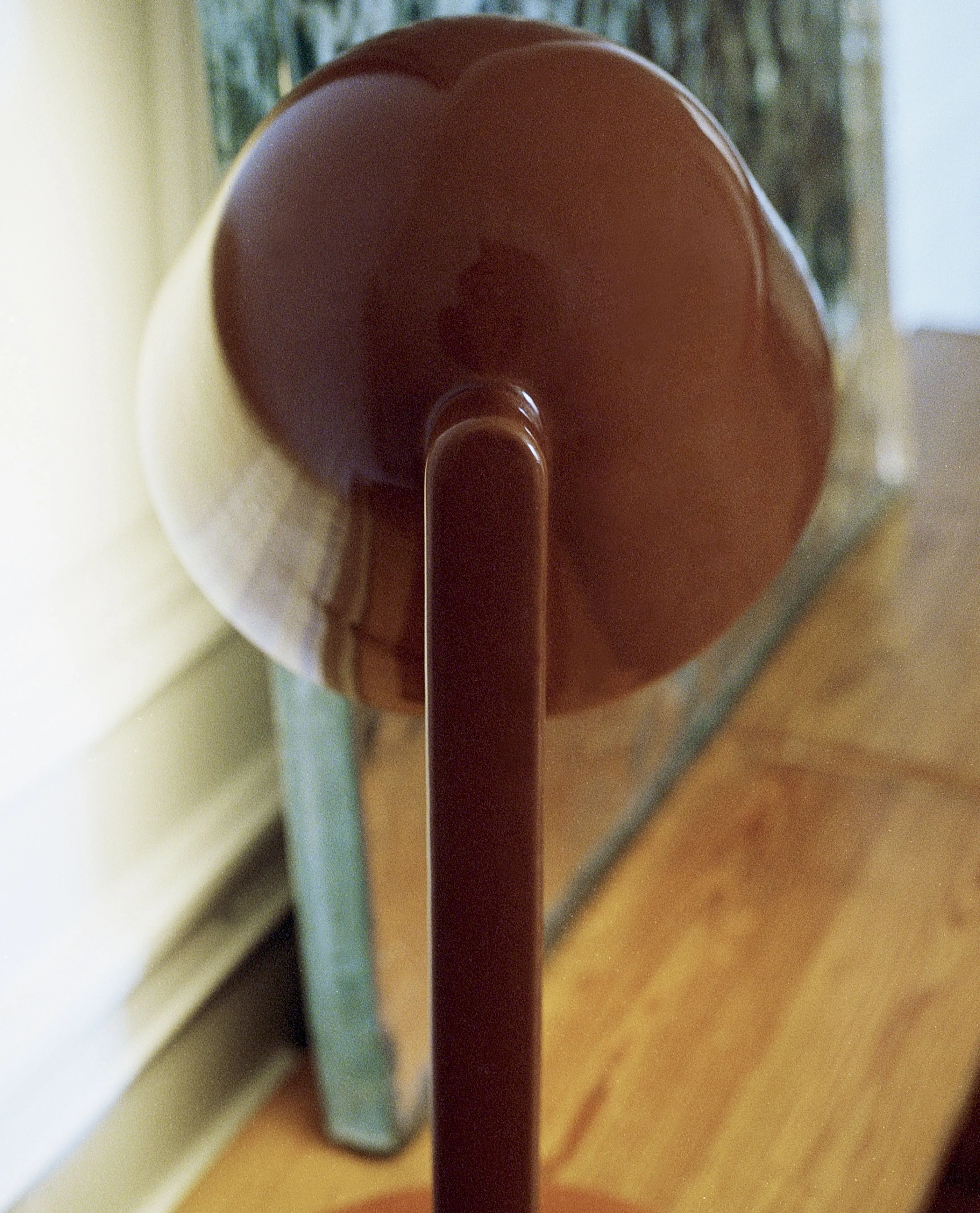 Flos Céramique Table Lamp Down, Rust Red