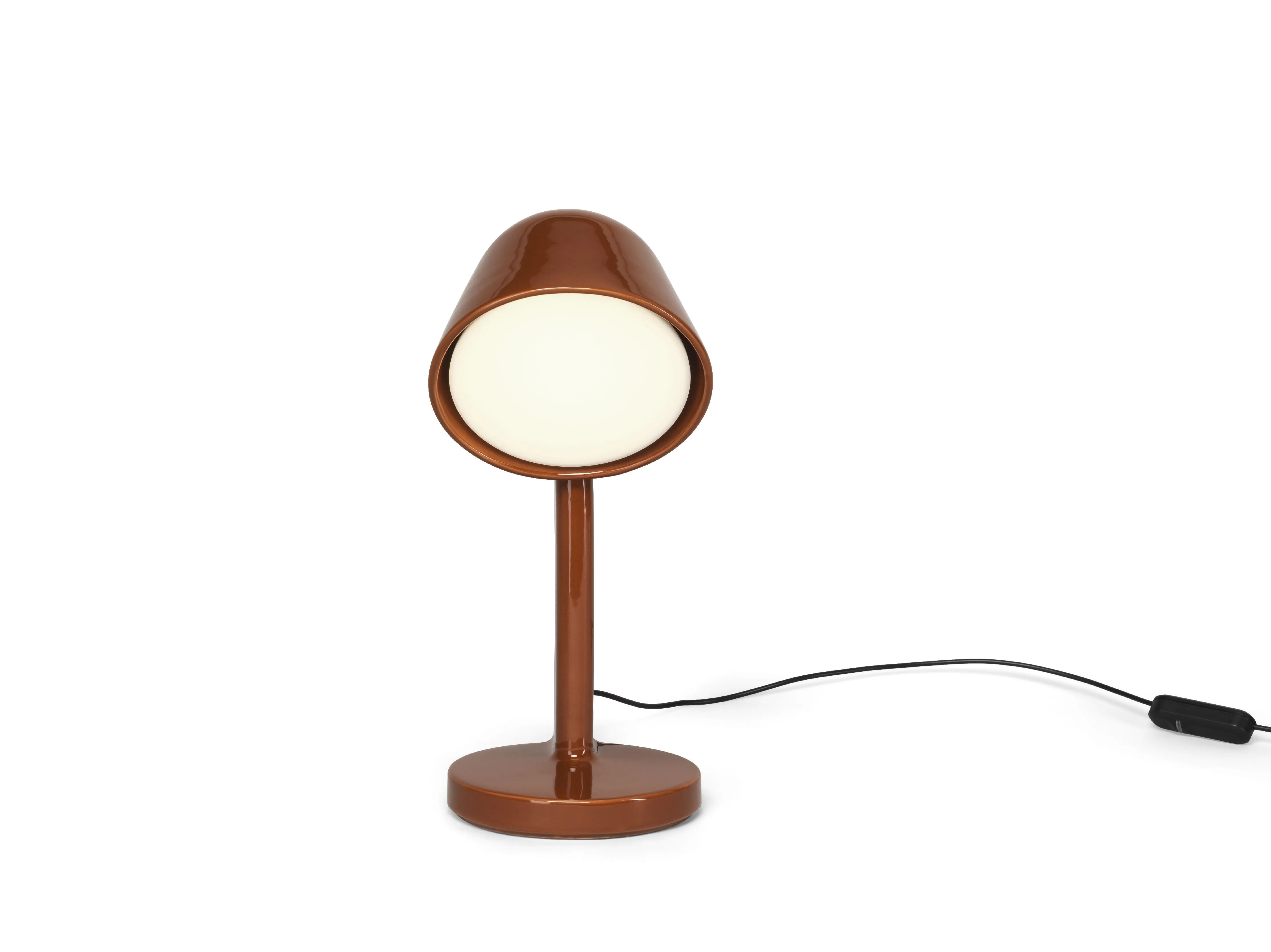 Flos Céramique Table Lamp Down, Rust Red