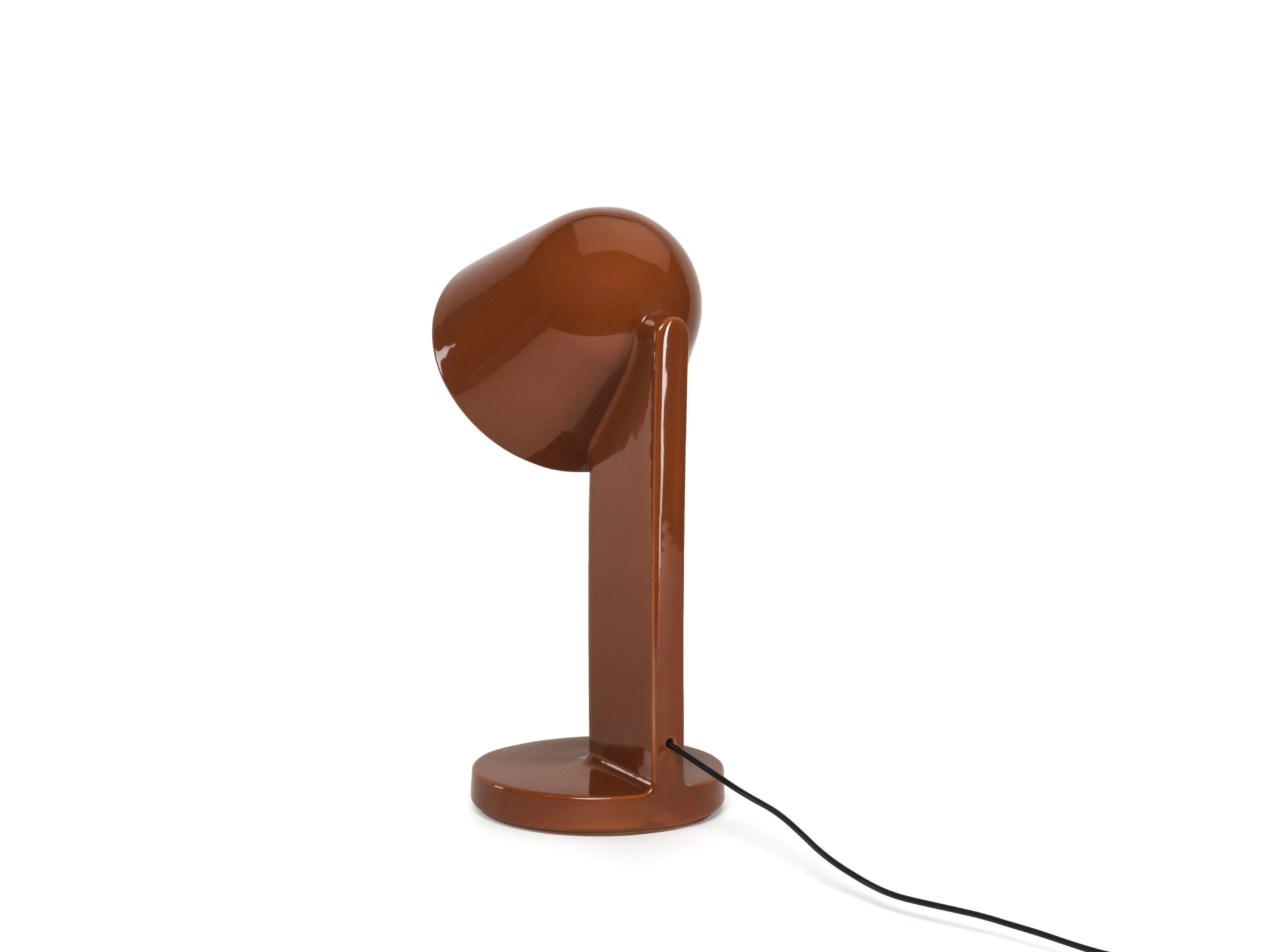 Flos Céramique Table Lamp Down, Rust Red