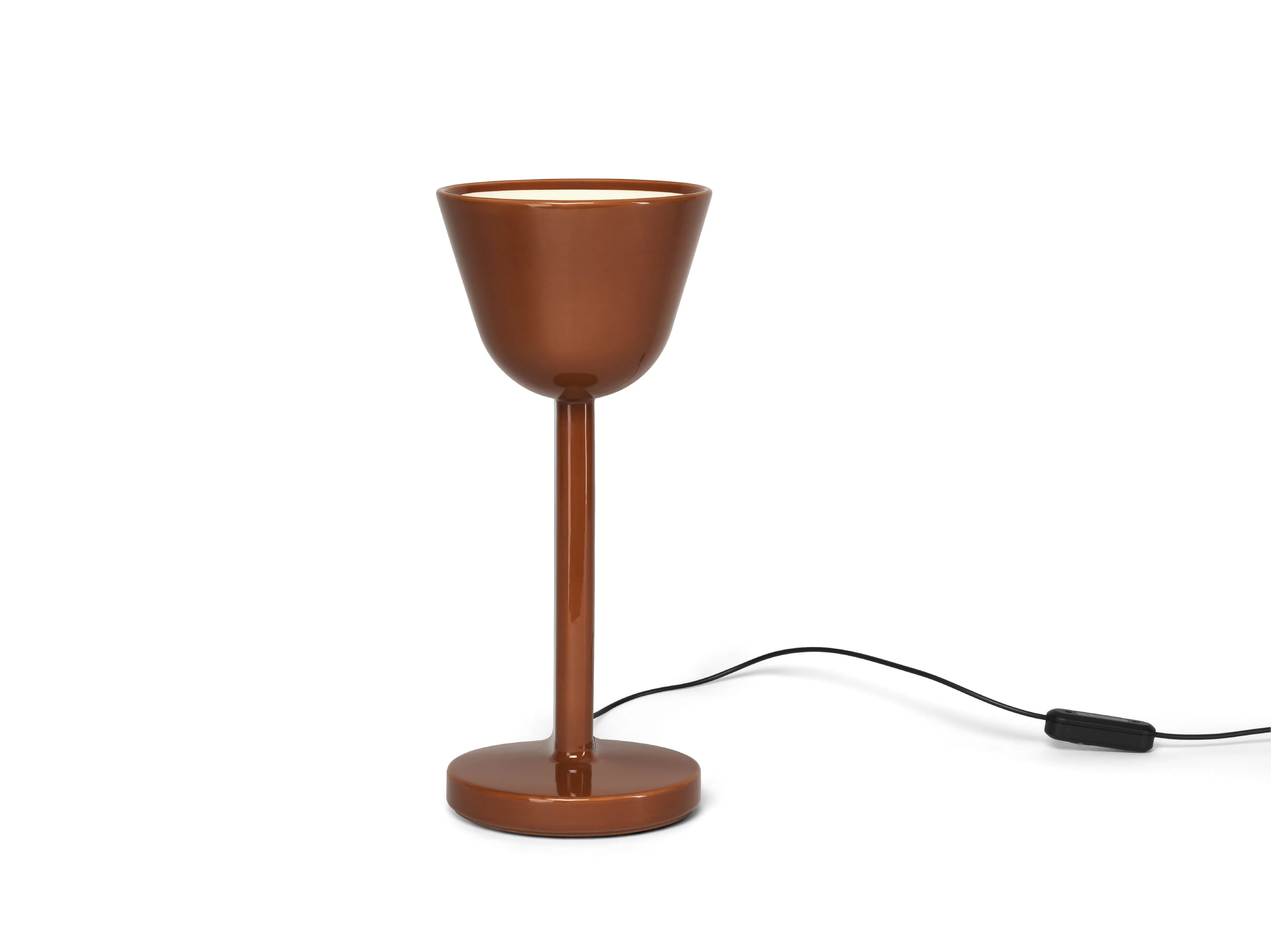 Flos Céramique Table Lamp Up, Rust Red