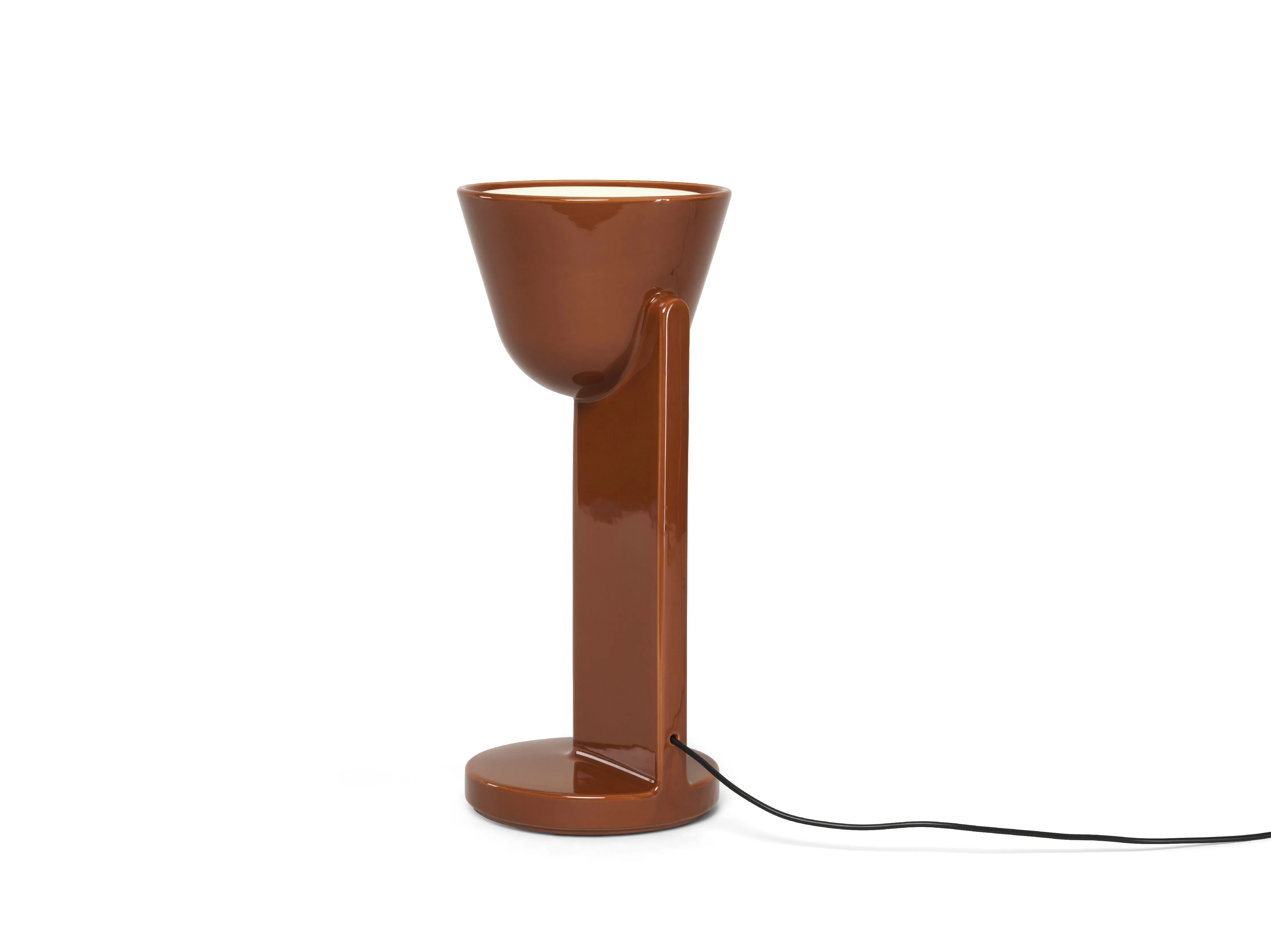 Flos Céramique Table Lamp Up, Rust Red