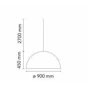Flos Skygarden S2 Pendant Lamp, Gold Matt