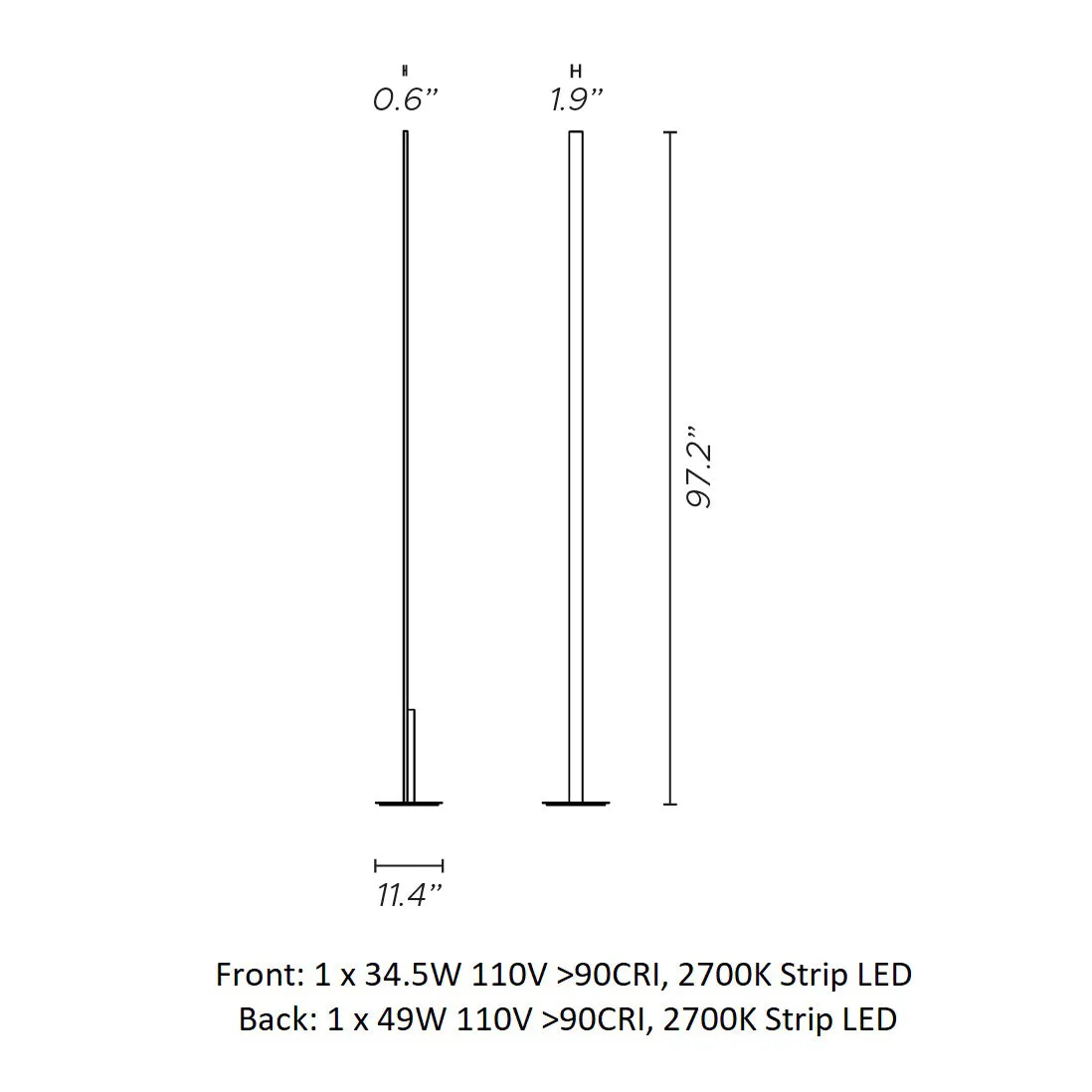 Fly LED Floor Lamp