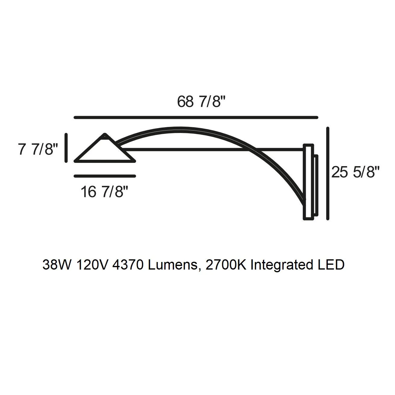 Flyer Outdoor LED Wall Sconce