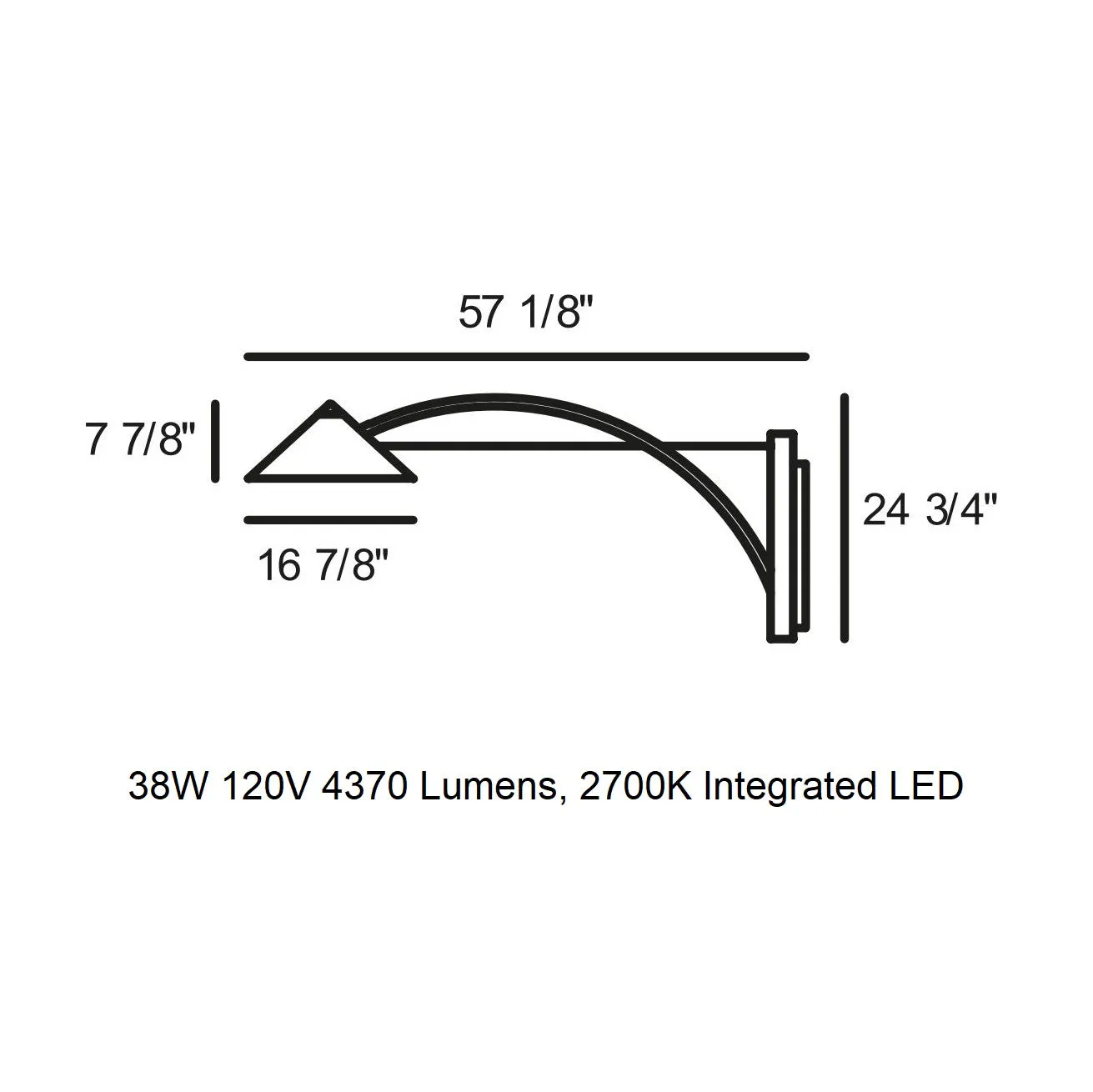 Flyer Outdoor LED Wall Sconce
