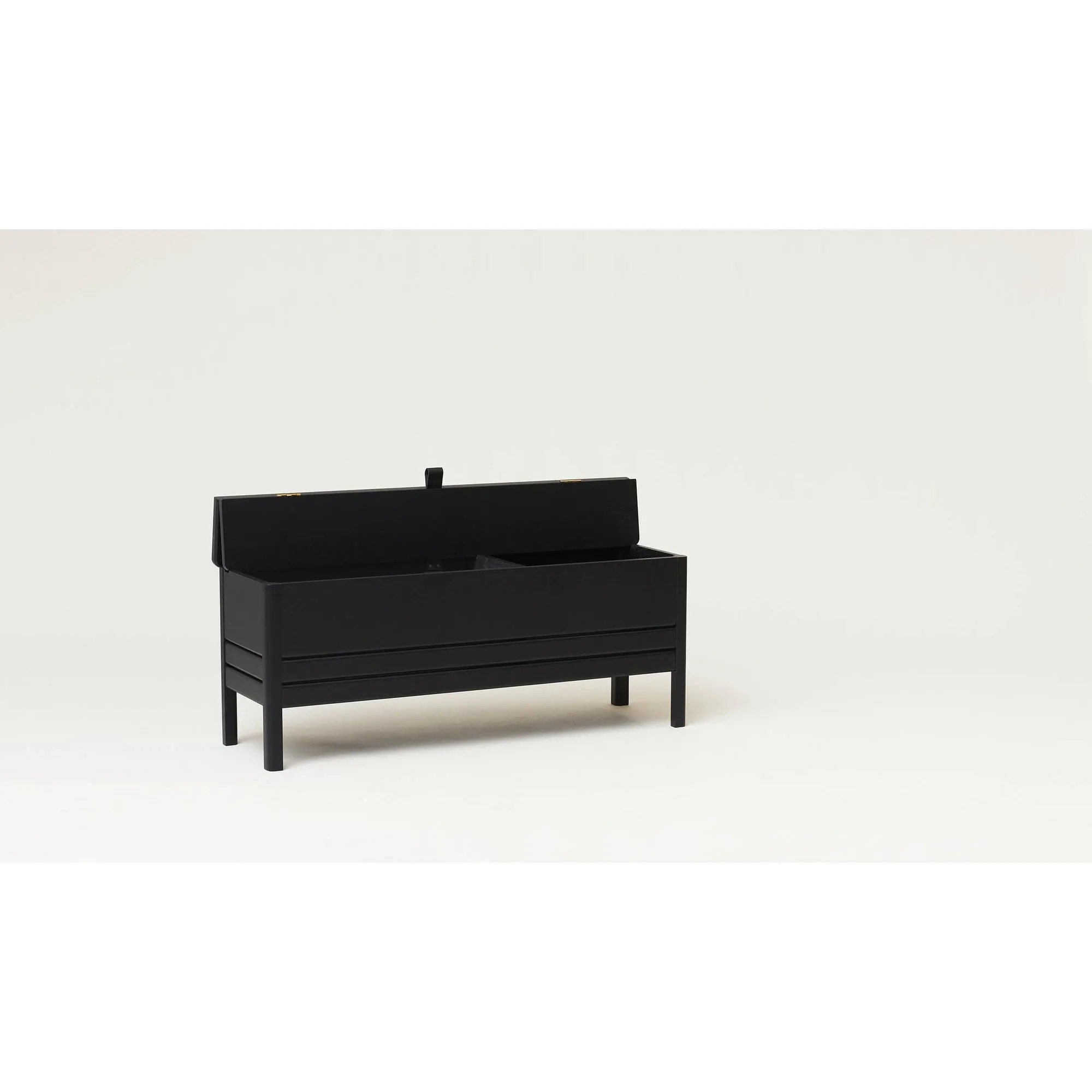 Form & Refine A Line Storagebench 111 Cm. Black Stained Oak