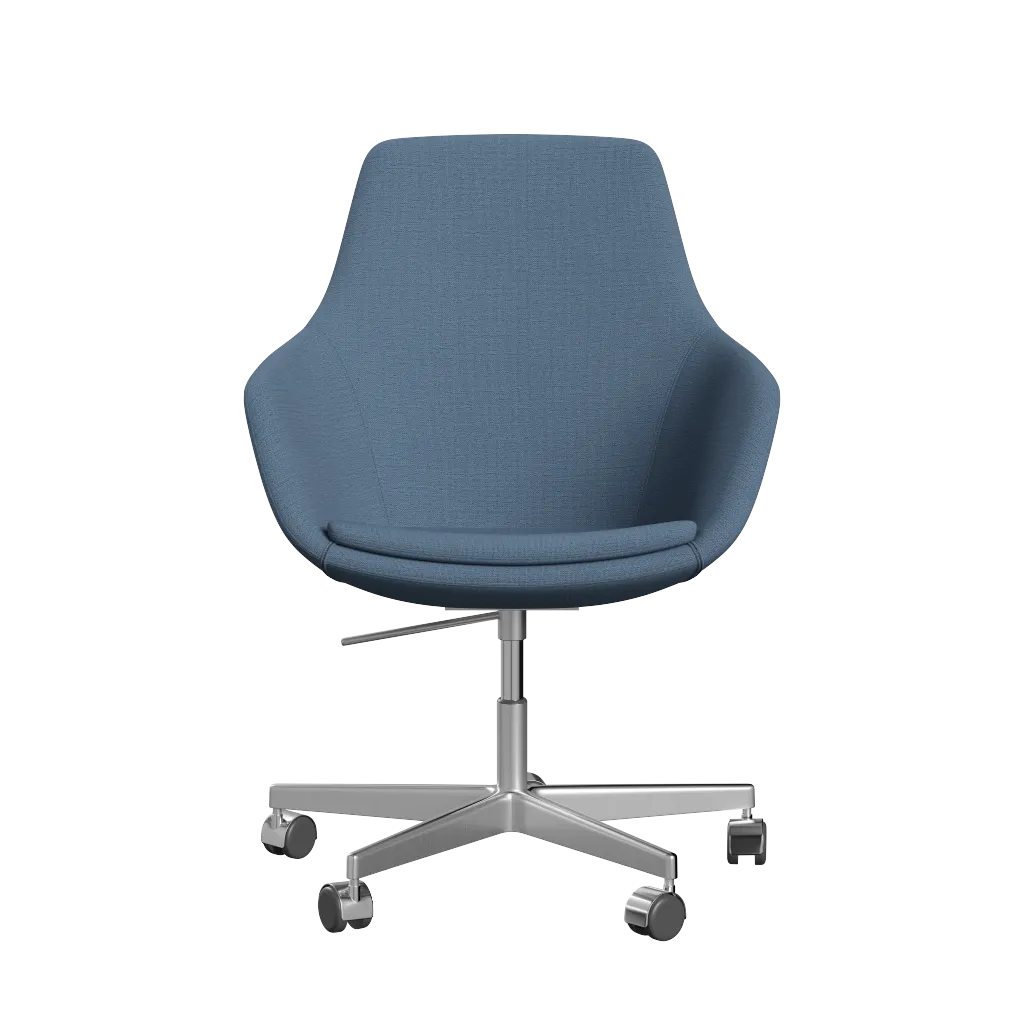 Fritz Hansen Little Giraffe Swivel Chair Fabric Christianshavn, Light Blue