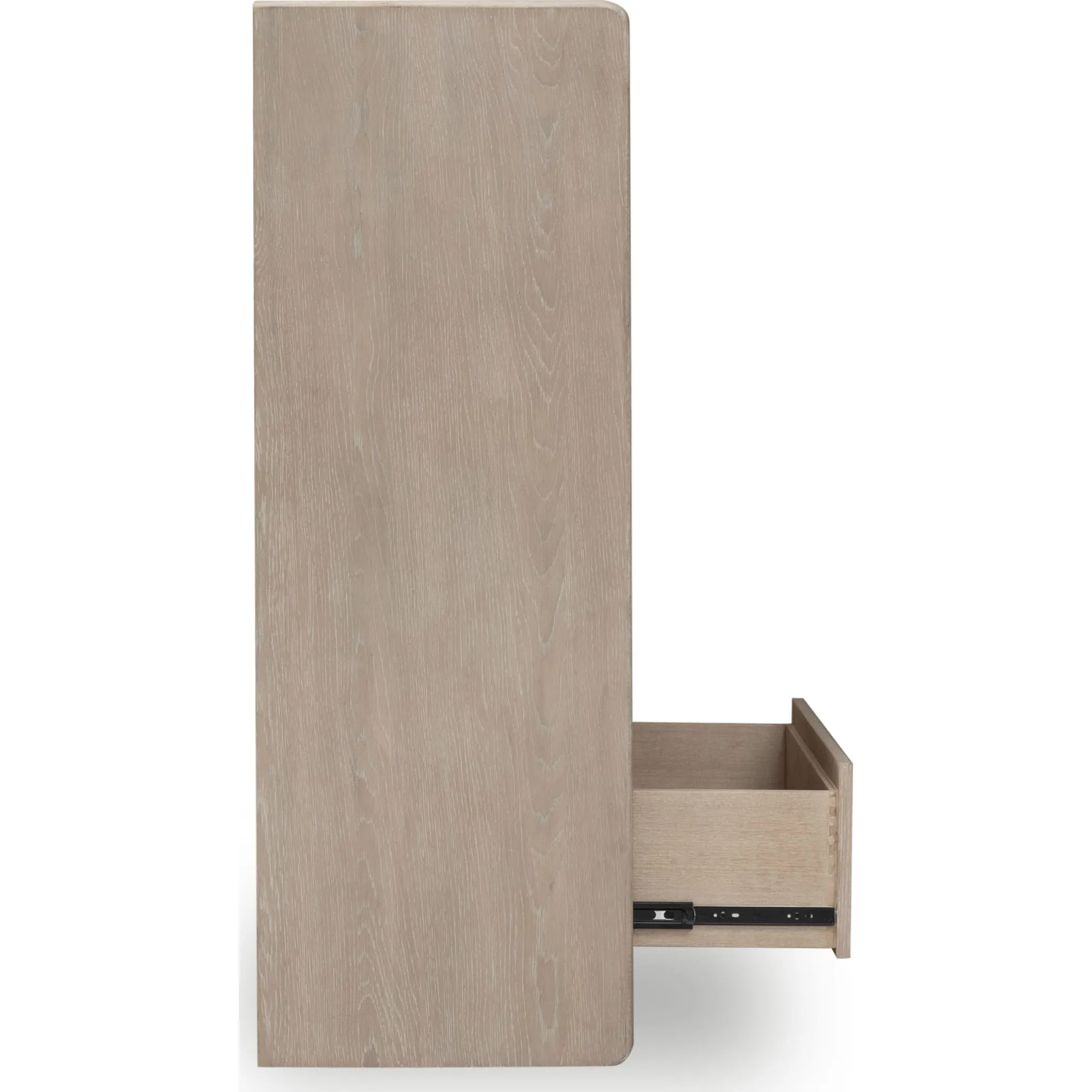 Gardenia Five Drawer Oak Wood Chest in Chai Modus