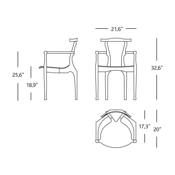 Gaulino Dining Armchair Set