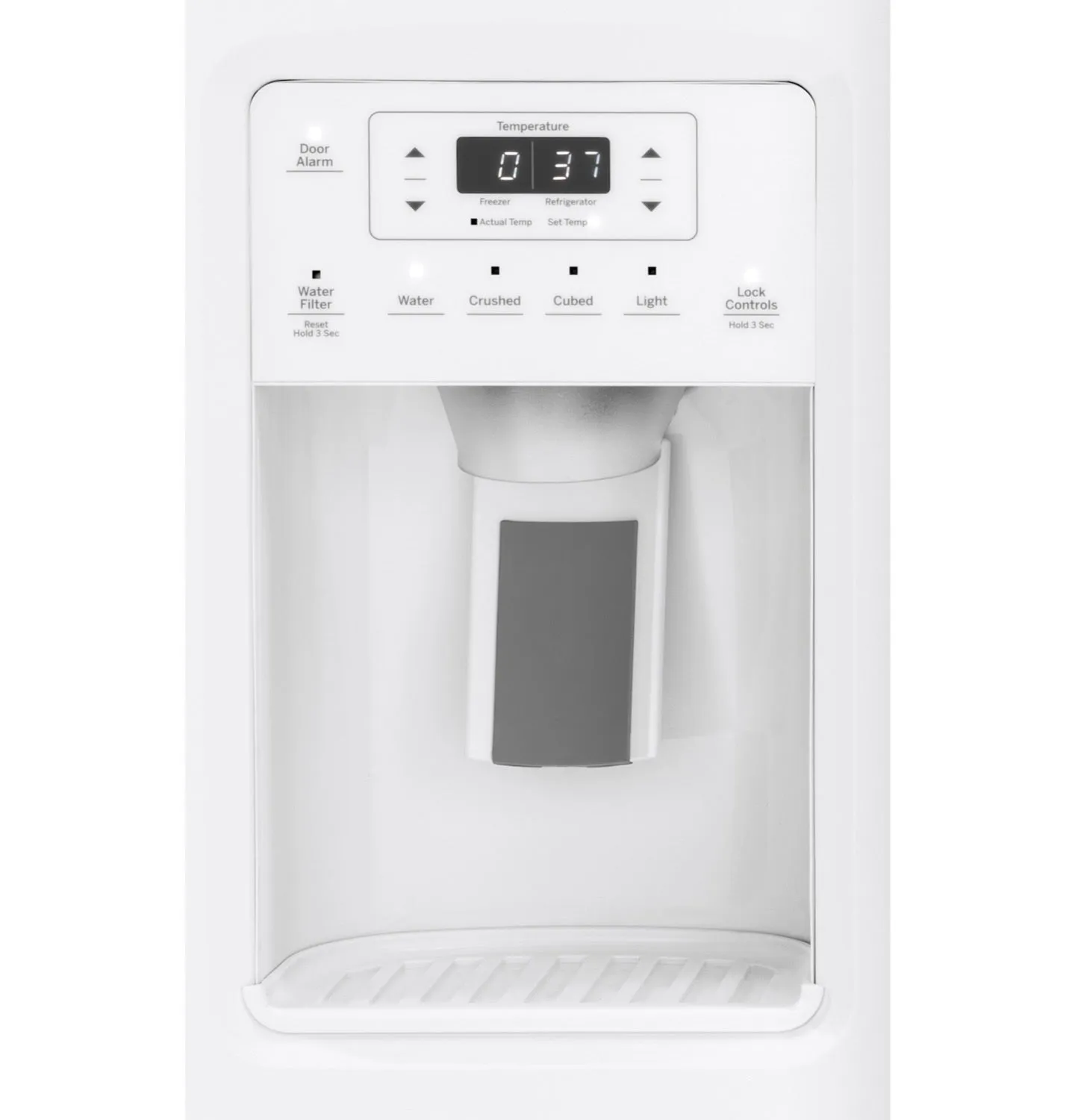 GE White Side-By-Side Refrigerator (25.1 Cu.Ft) - GSS25IGNWW