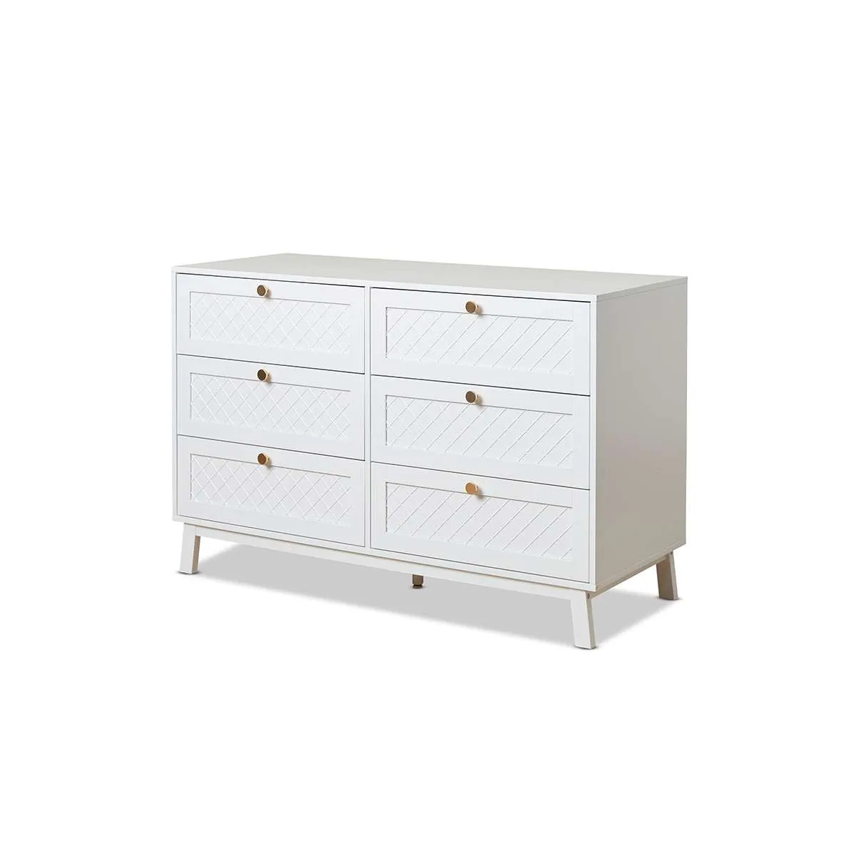 Genevieve Six Drawer Mocka