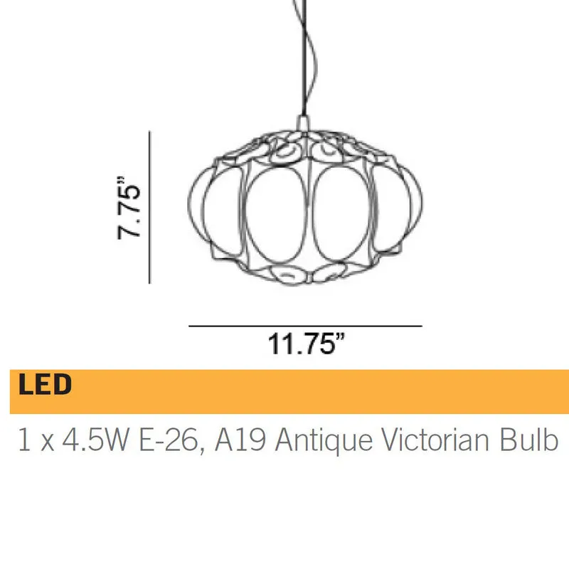 Ginger Oblate Pendant Light