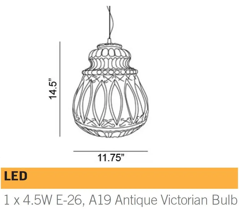 Ginger Pear Pendant Light
