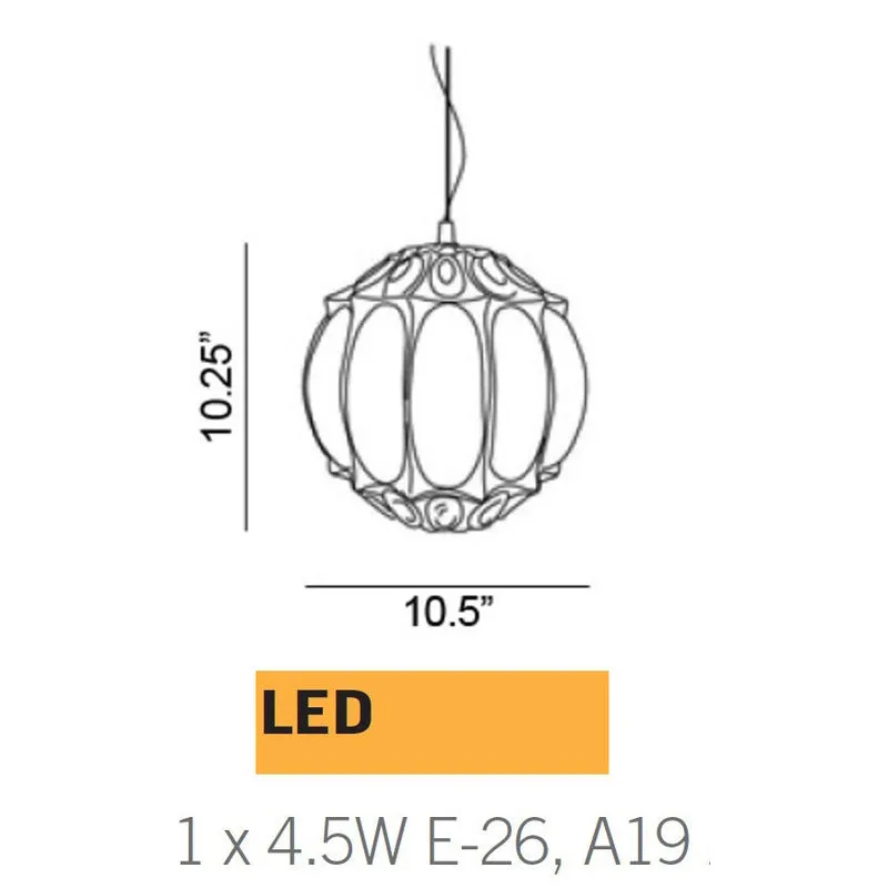 Ginger Round Pendant Light