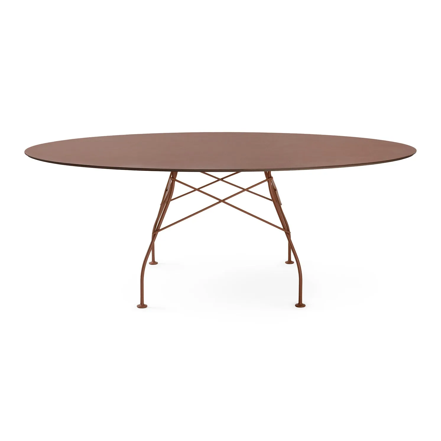 Glossy Outdoor Oval Dining Table