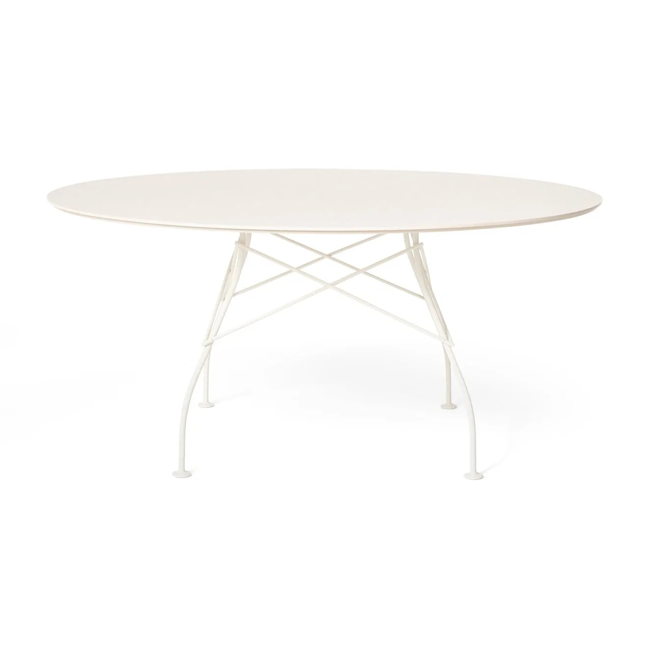 Glossy Outdoor Round Dining Table