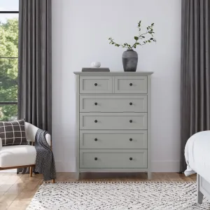Grace Five Drawer Chest in Elephant Gray (2024) Modus