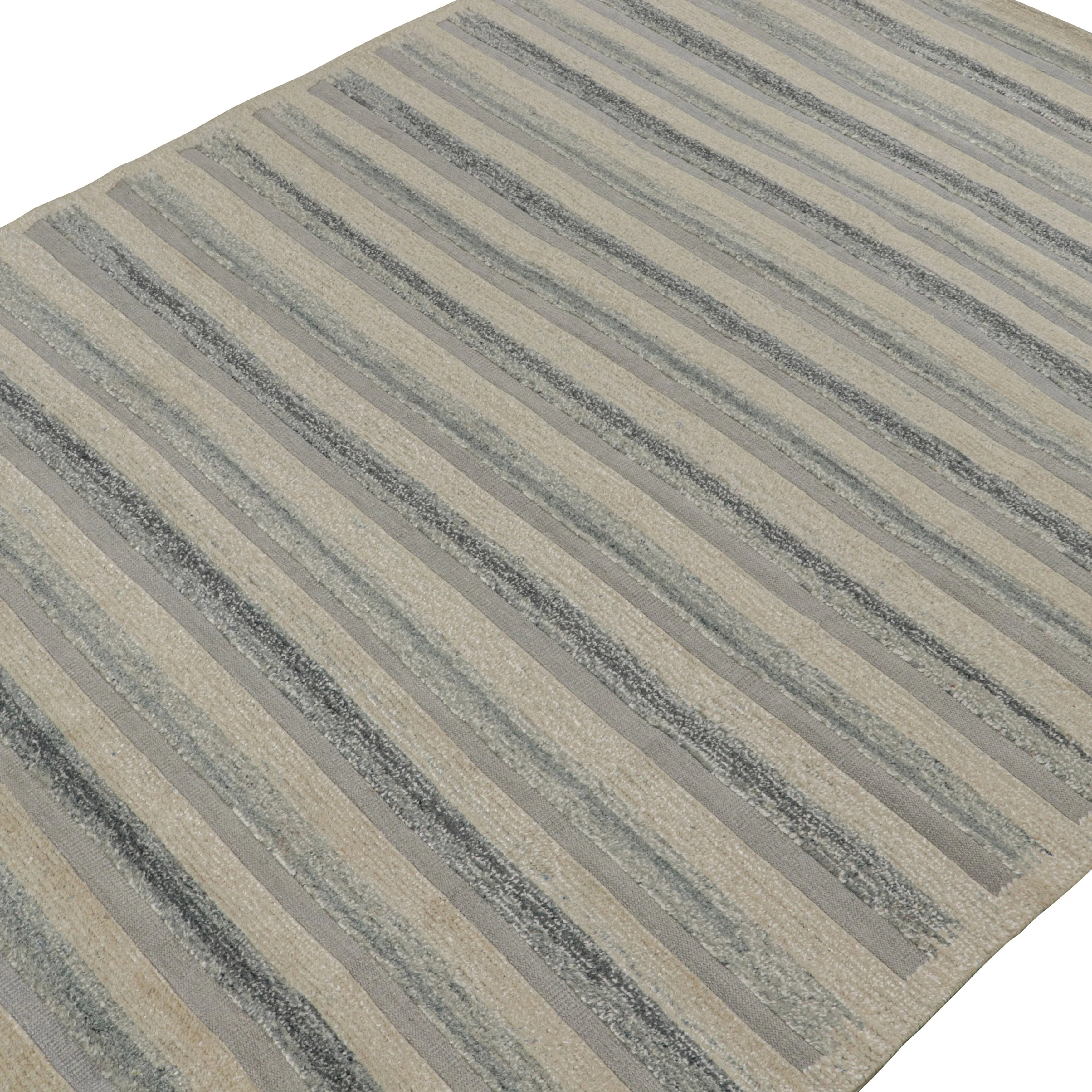 Grey Swedish Flatweave Rug - 9'2" x 12'4"