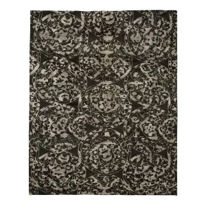 Grey Transitional Wool Rug - 7'9" x 9'