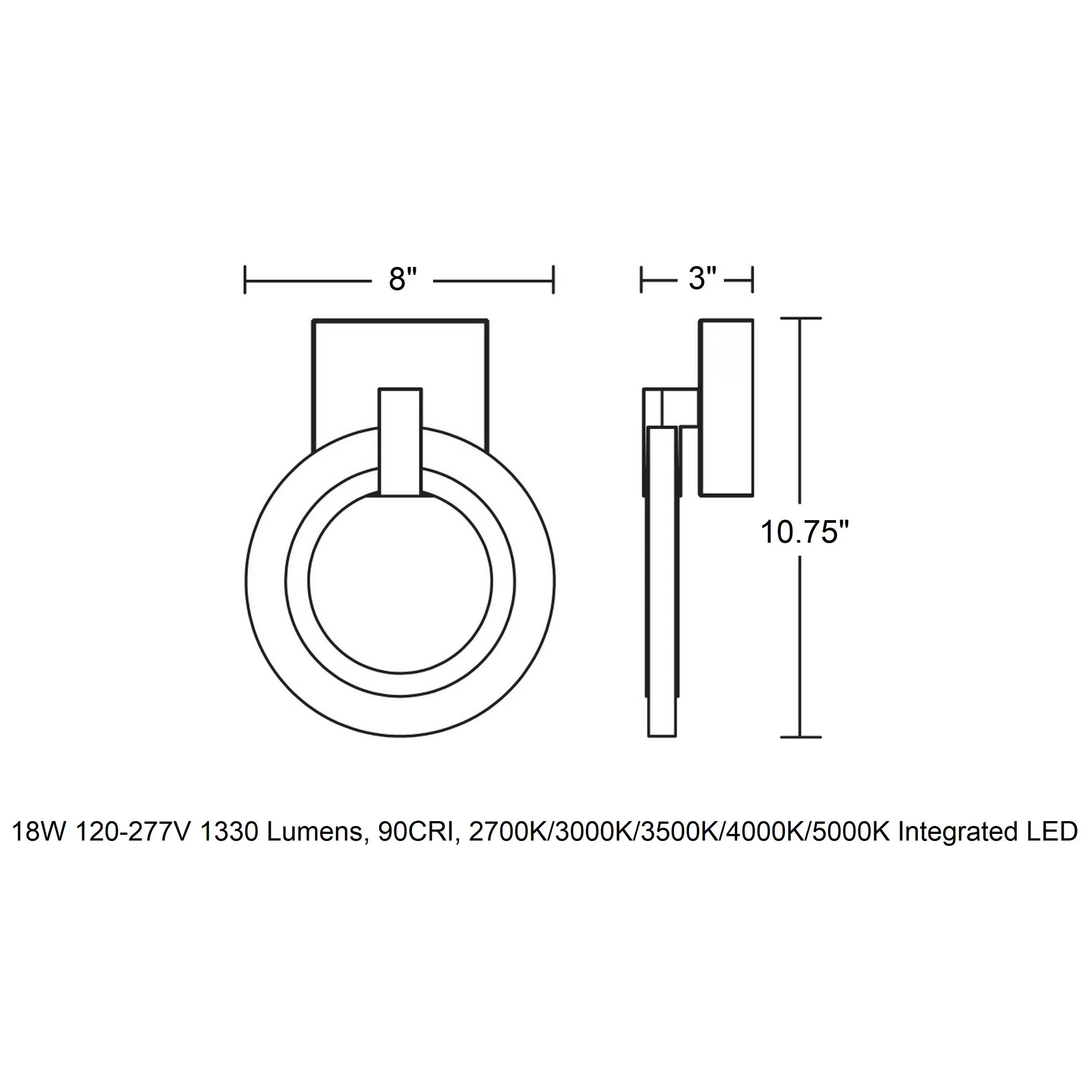 Halo LED Wall Sconce