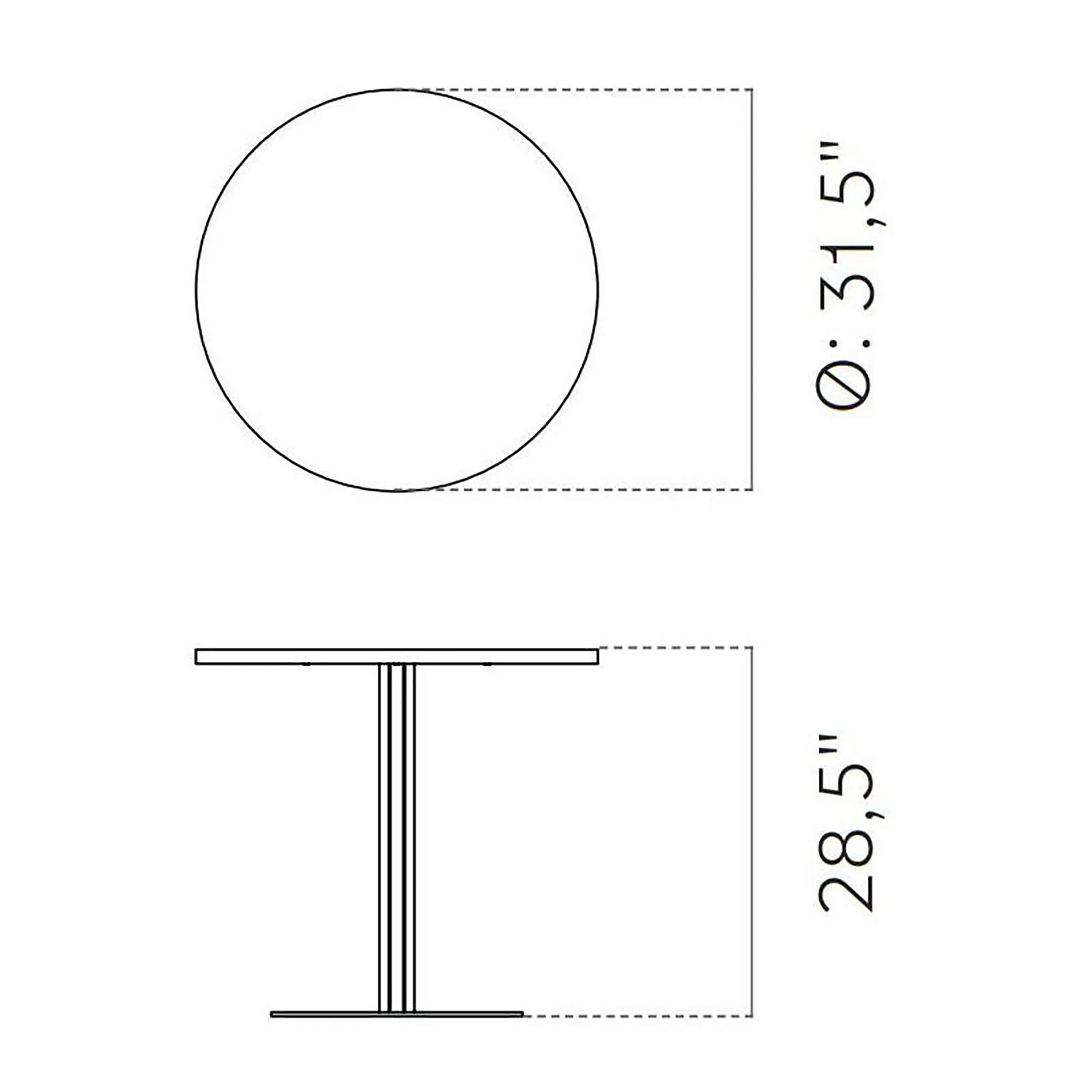 Harbour Column Round Dining Table