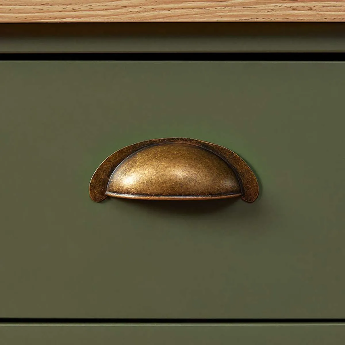 Hastings Buffet - Olive Green/Natural Mocka