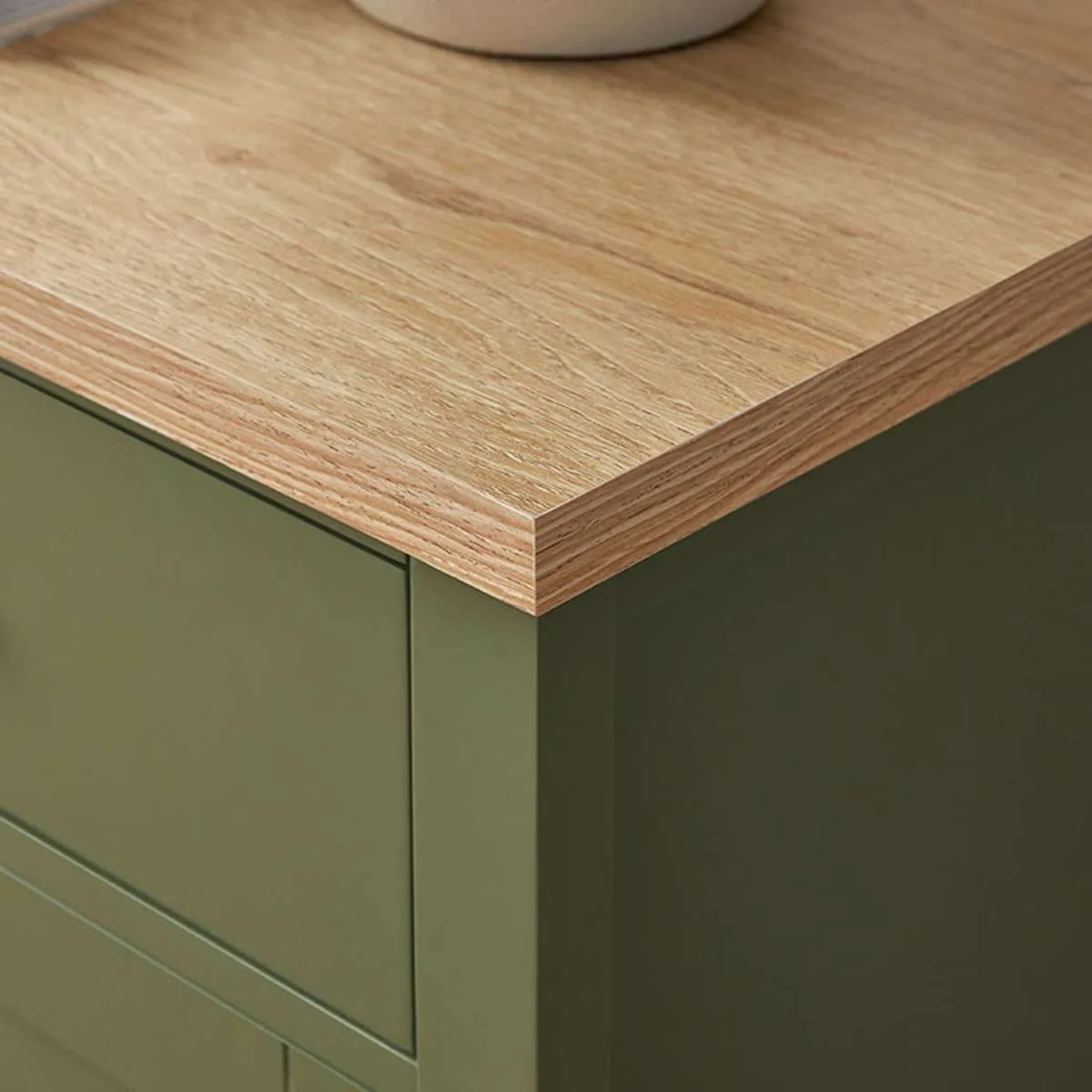 Hastings Buffet - Olive Green/Natural Mocka