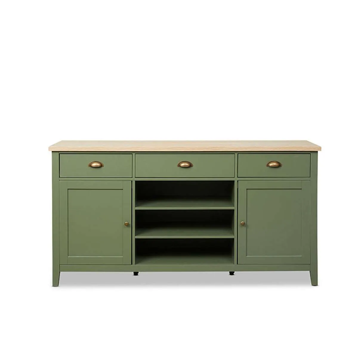 Hastings Buffet - Olive Green/Natural Mocka