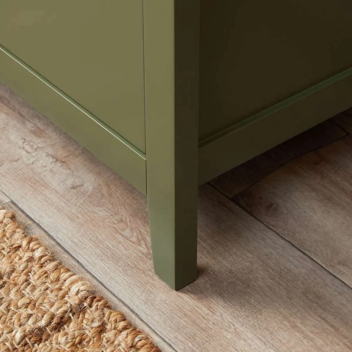 Hastings Six Drawer - Olive Green/Natural Mocka