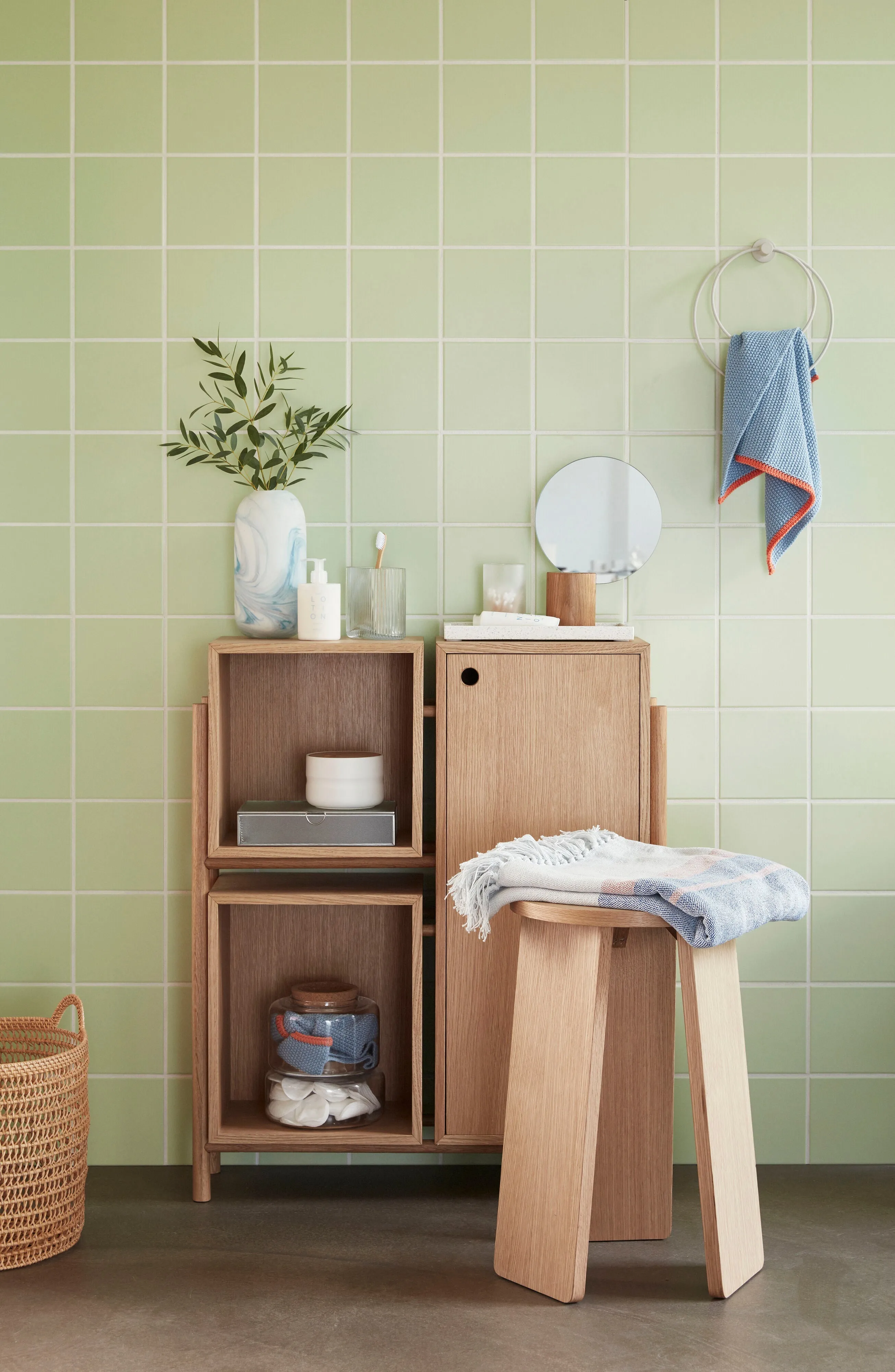 Hbsch Cube Console Table Natural