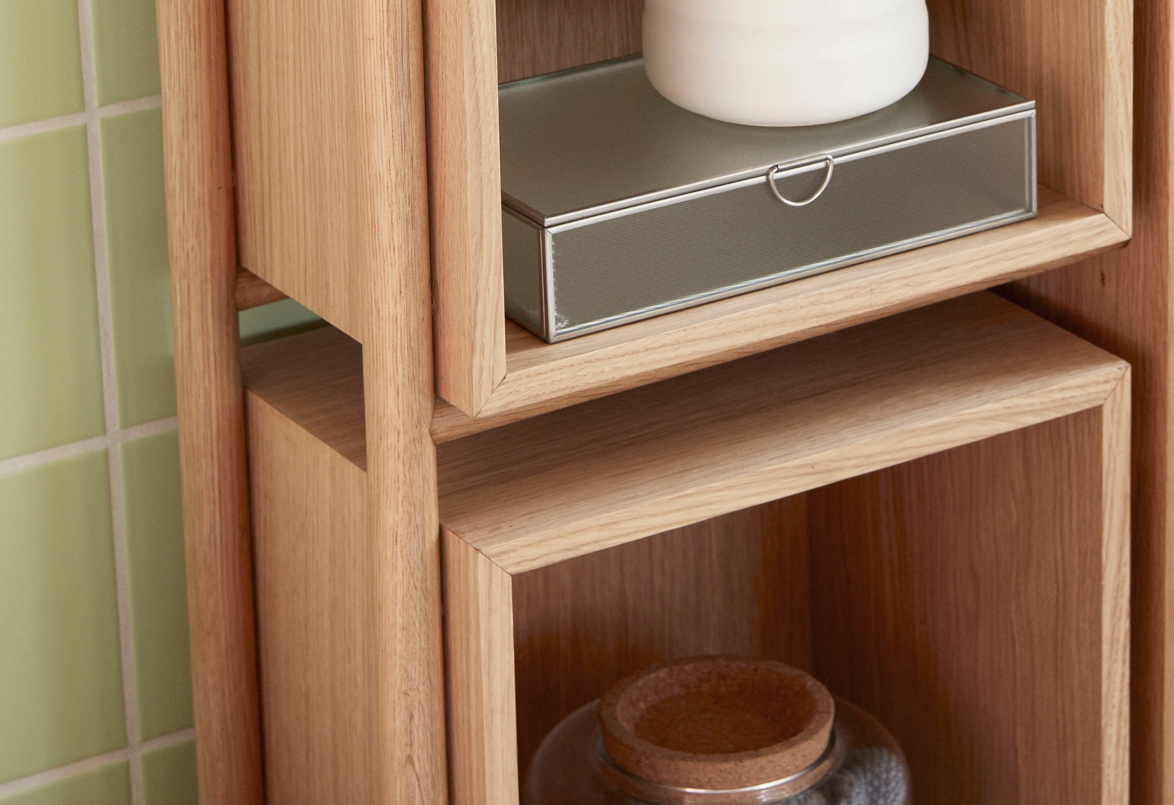 Hbsch Cube Console Table Natural