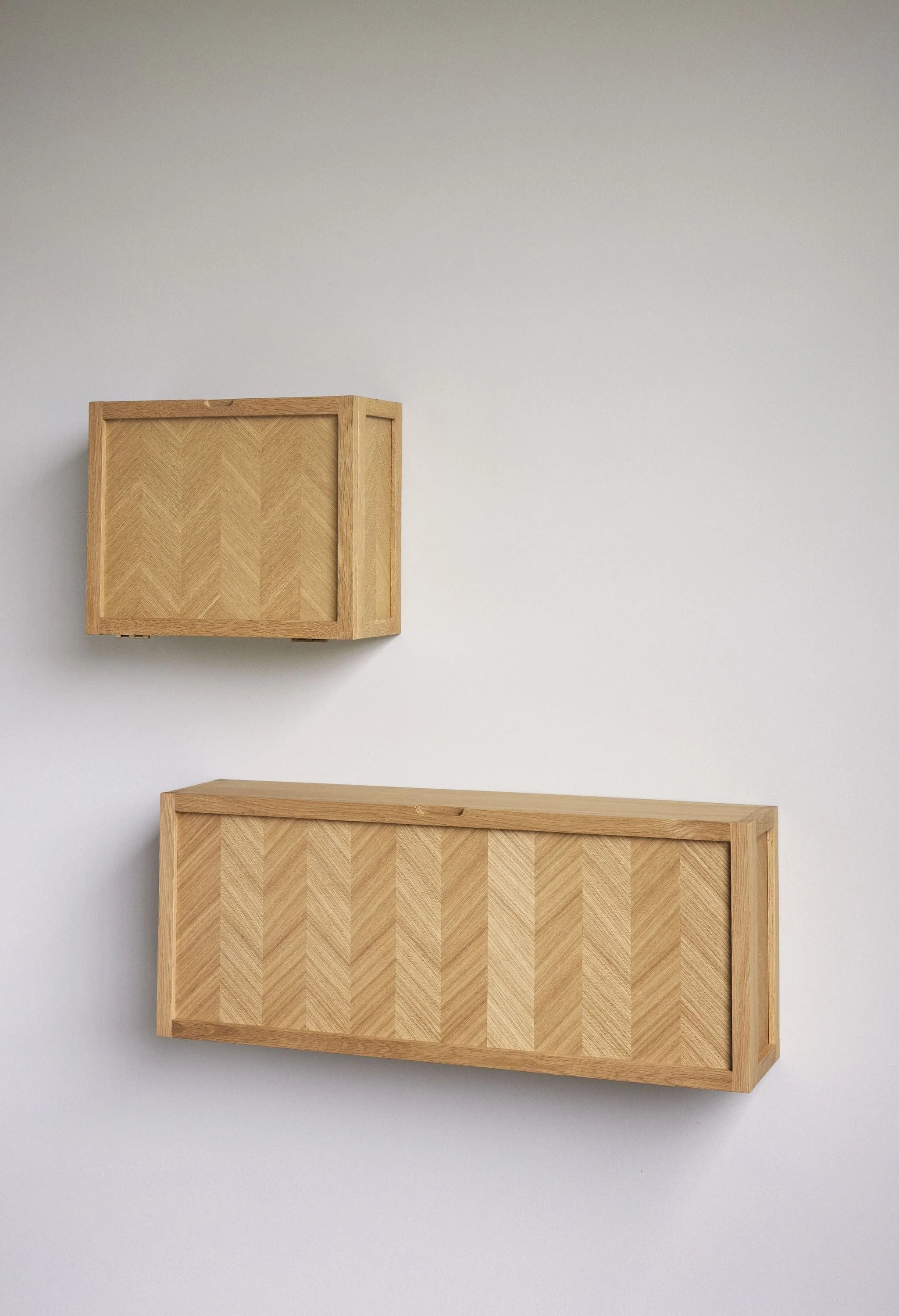 Hbsch Herringbone Shoe Cabinet Natural, Large