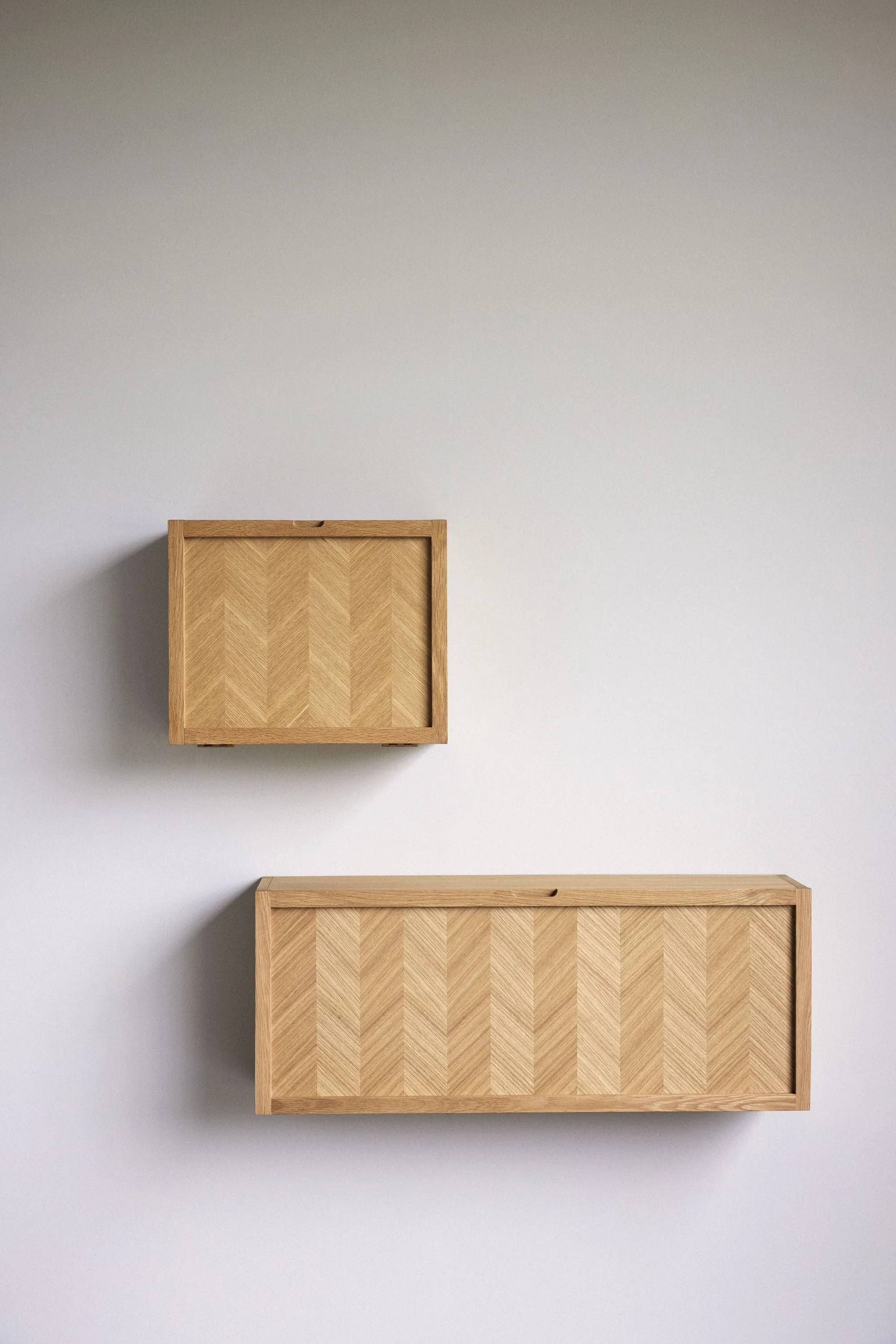 Hbsch Herringbone Shoe Cabinet Natural, Large