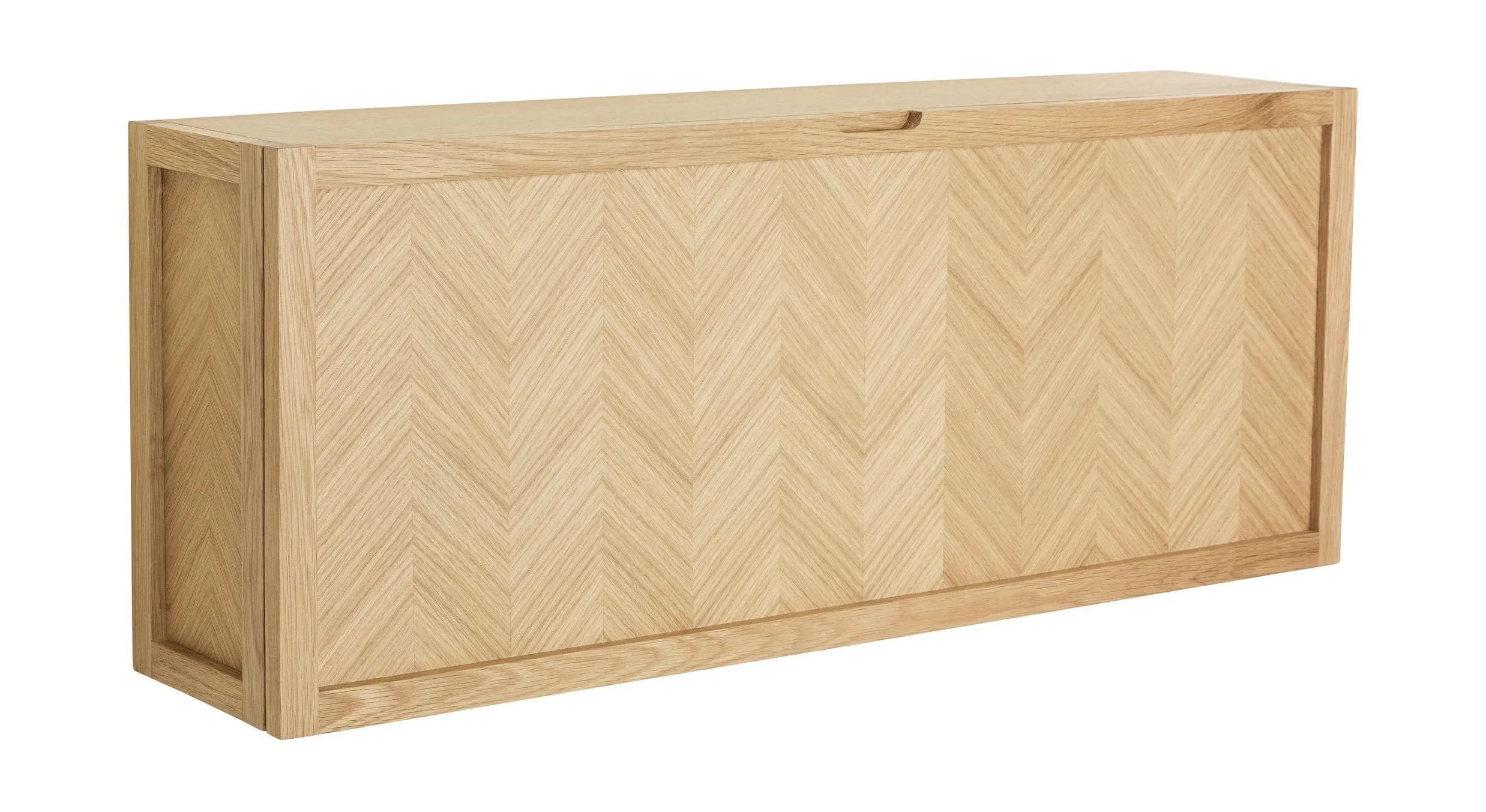 Hbsch Herringbone Shoe Cabinet Natural, Large
