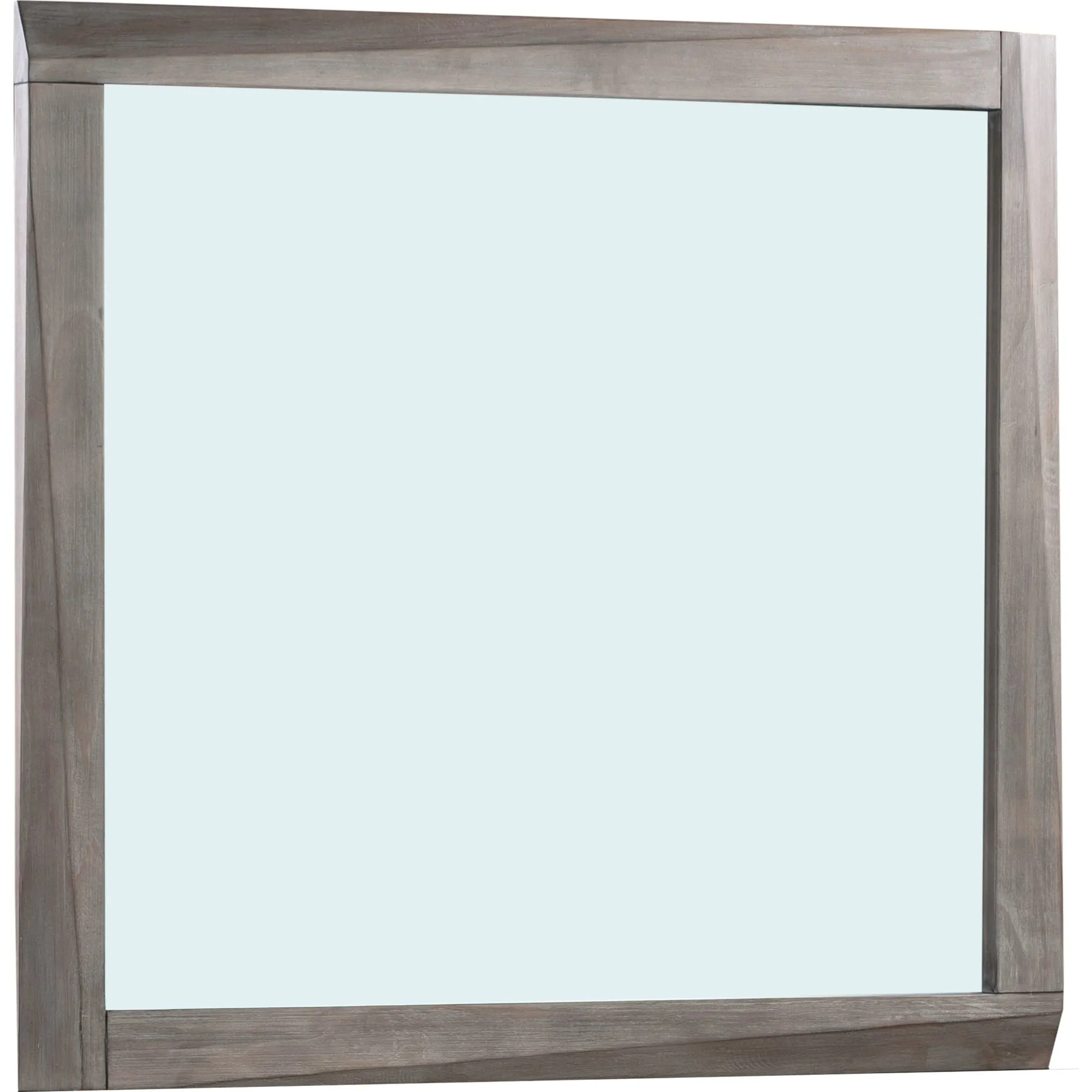 Hearst Solid Wood Beveled Glass Mirror in Sahara Tan Modus