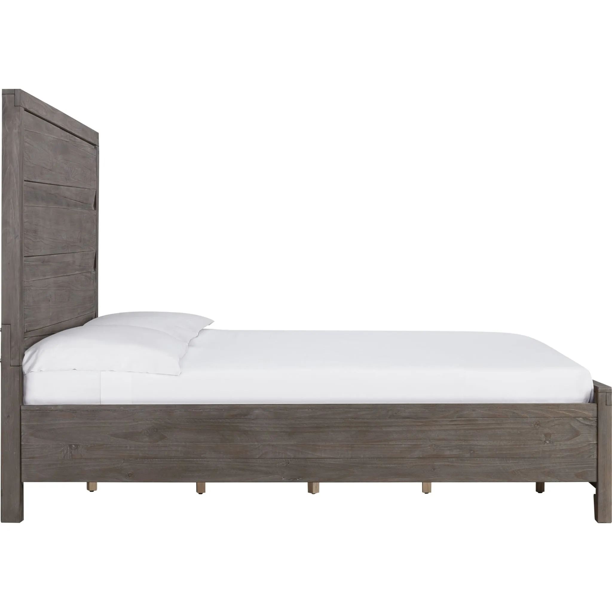 Hearst Solid Wood Panel Bed in Sahara Tan Modus