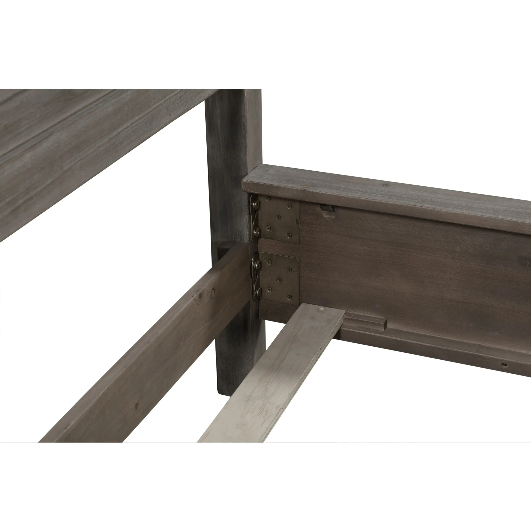 Hearst Solid Wood Panel Bed in Sahara Tan Modus