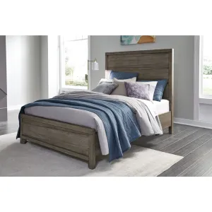 Hearst Solid Wood Panel Bed in Sahara Tan Modus