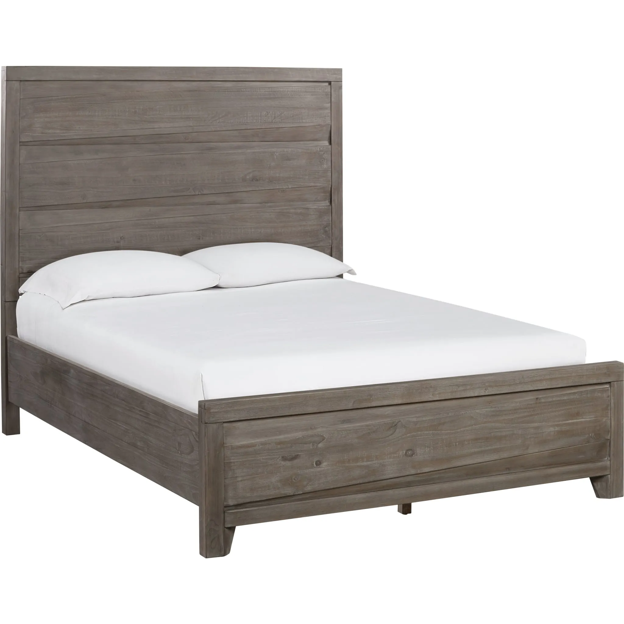 Hearst Solid Wood Panel Bed in Sahara Tan Modus