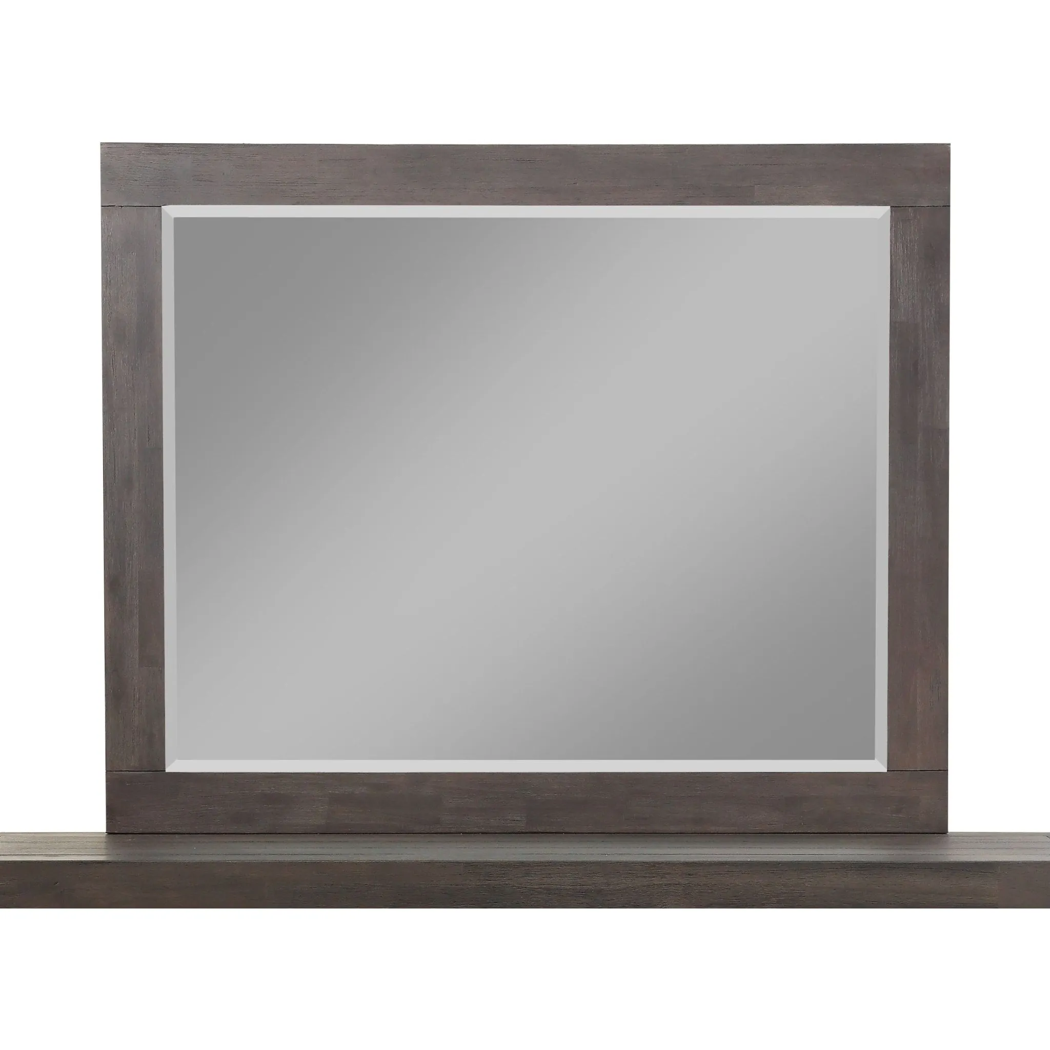Heath Beveled Glass Mirror in Basalt Grey Modus