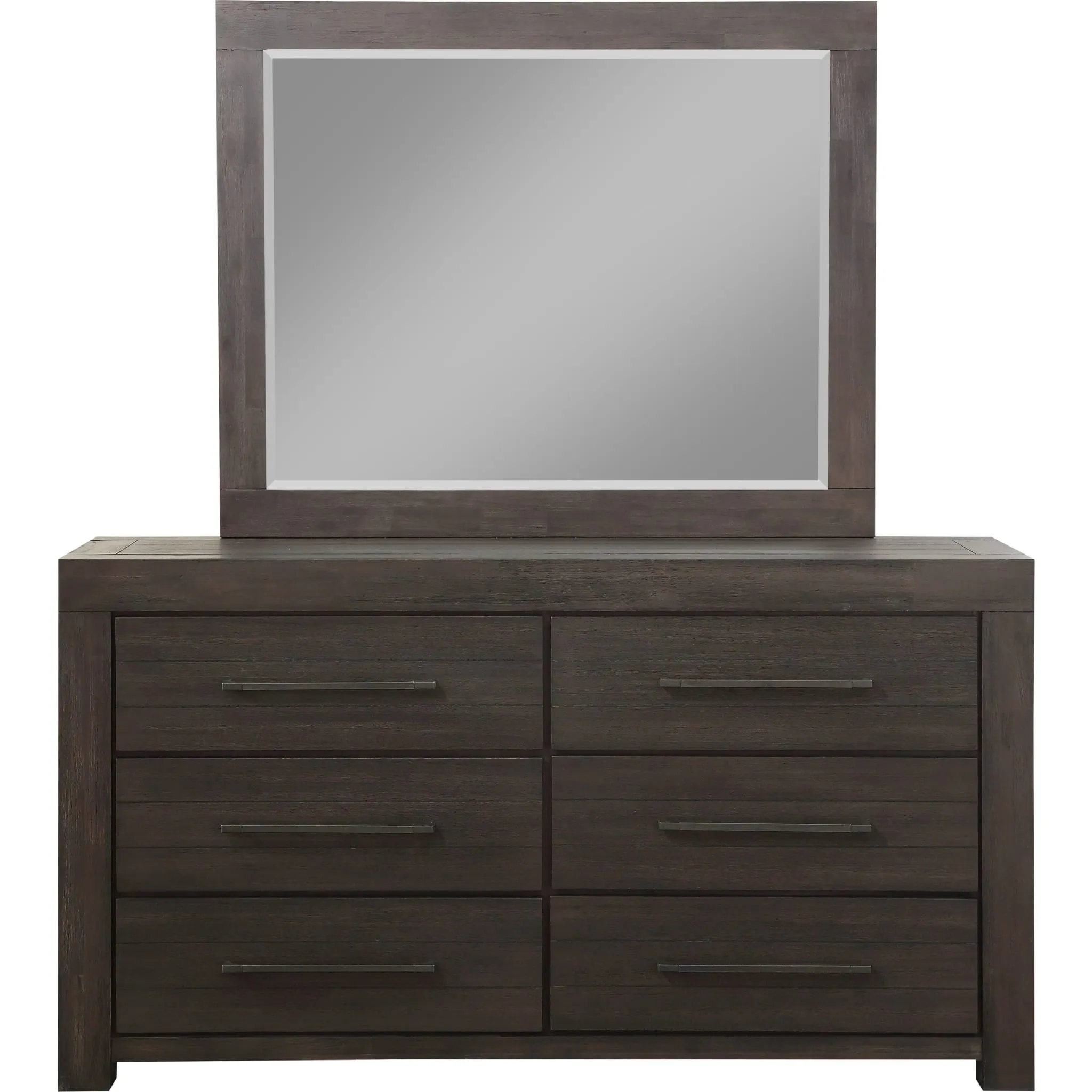 Heath Six Drawer Dresser in Basalt Grey (2024) Modus