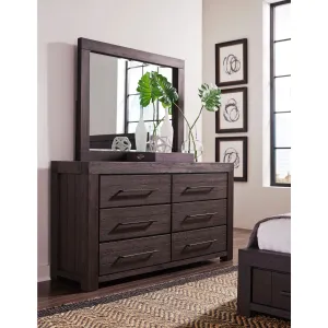 Heath Six Drawer Dresser in Basalt Grey (2024) Modus