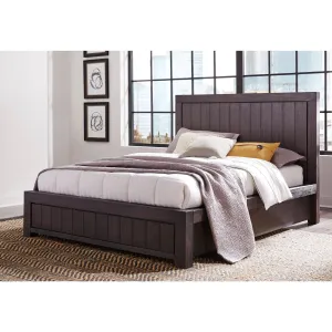Heath Wood Platform Bed in Basalt Grey Modus