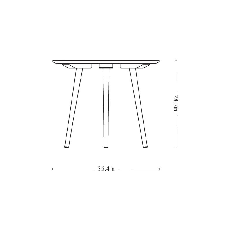 In Between Round Dining Table