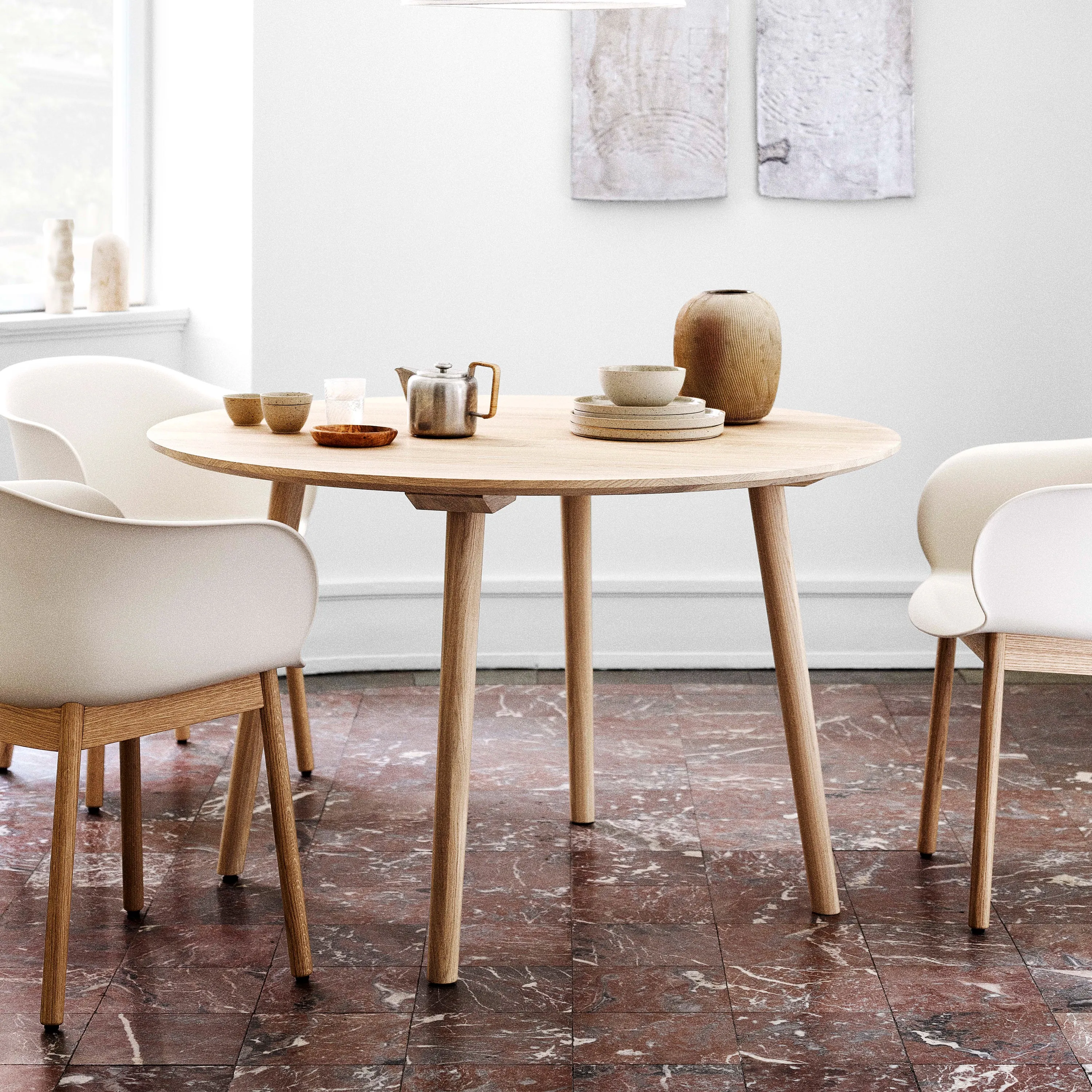 In Between Round Dining Table