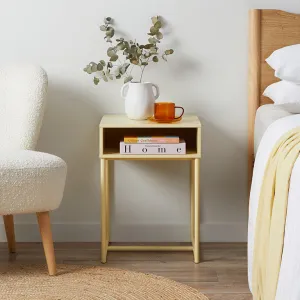 Jude Bedside Table - Butter Yellow Mocka